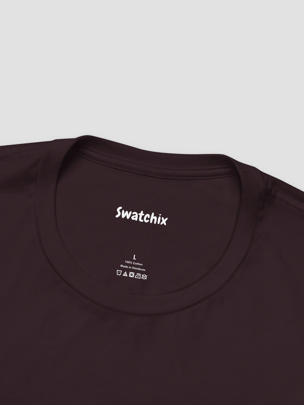 Crewneck Tee In Oxblood Black