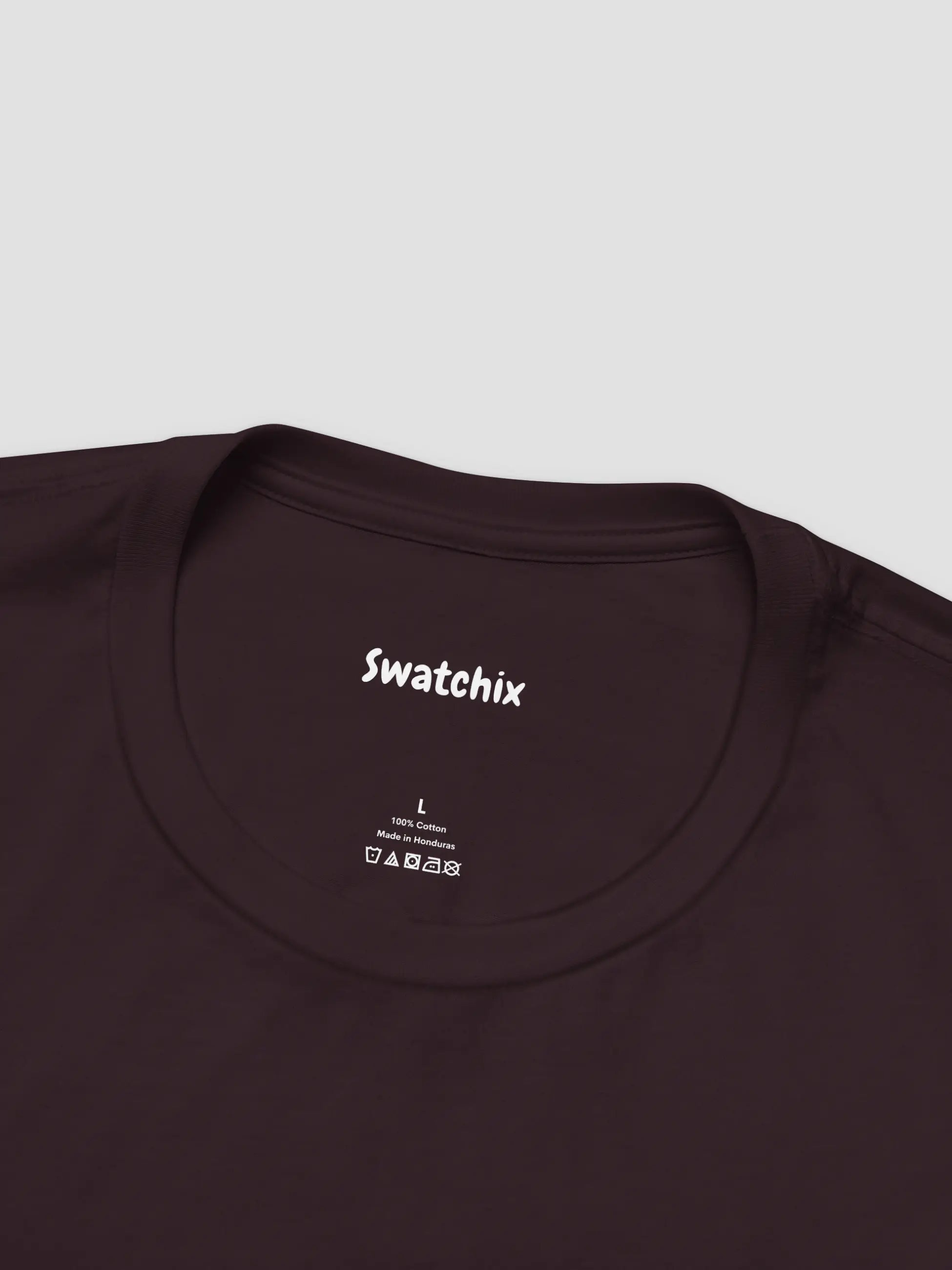 Crewneck Tee In Oxblood Black