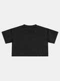 Crop Tee In Black