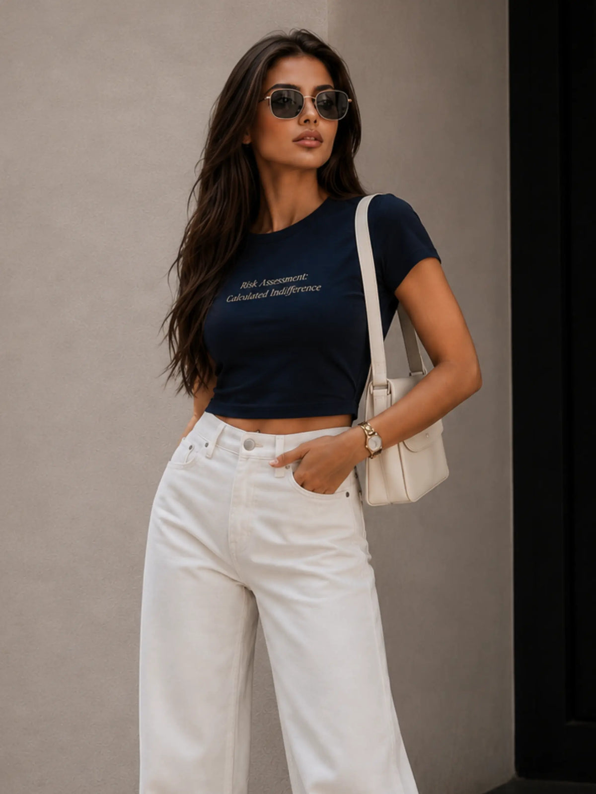 Risk Assessment Cropped Tee