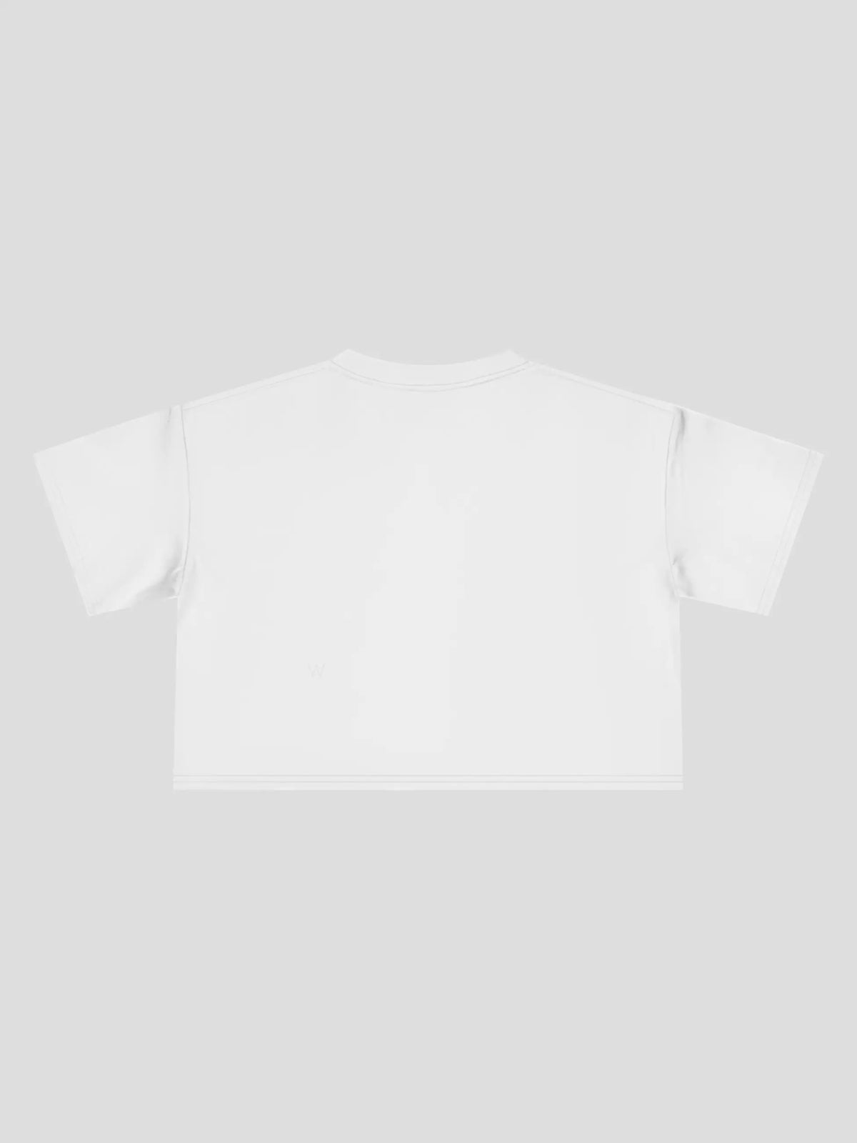 Crop Tee In White