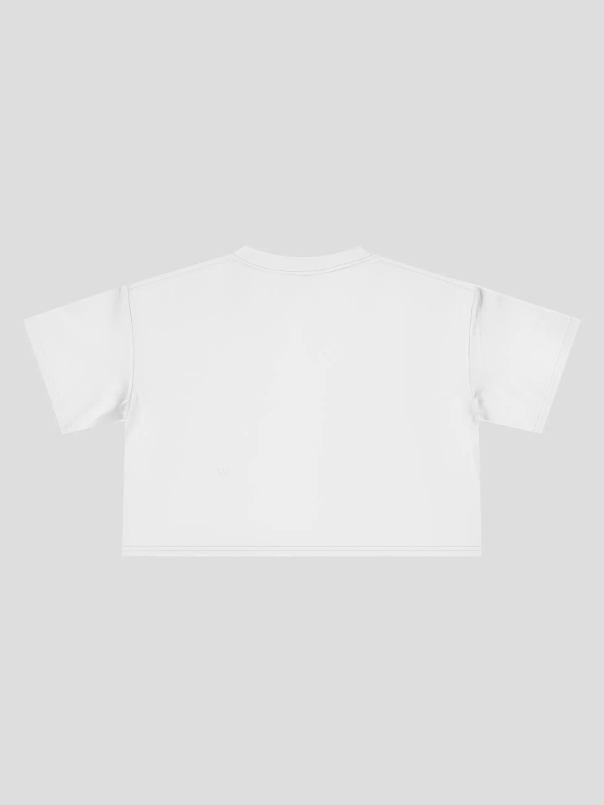 Crop Tee In White