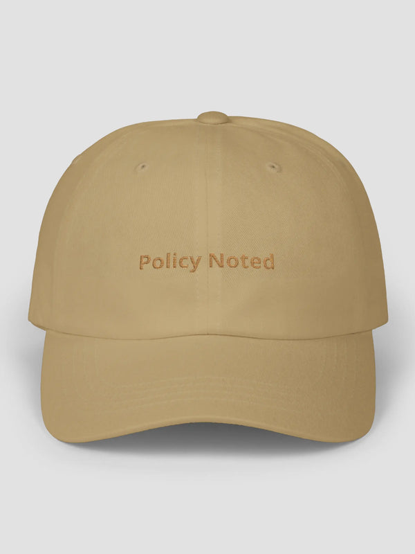 Policy Noted Cap