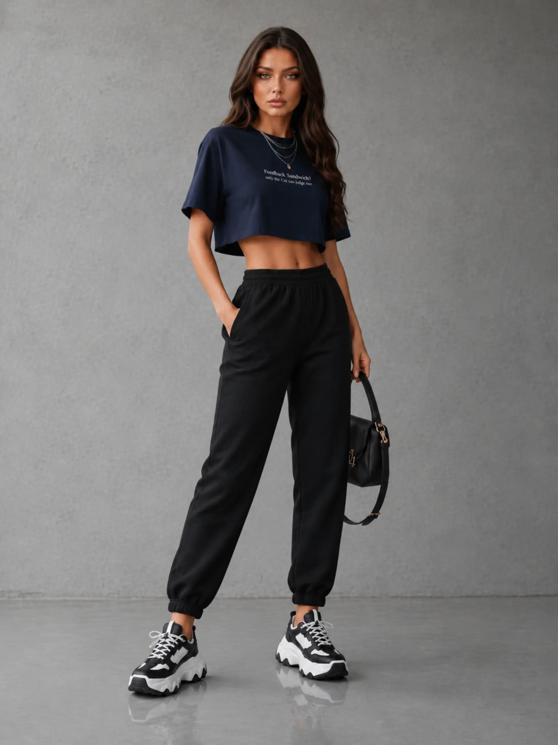Feedback Sandwich Cropped Tee