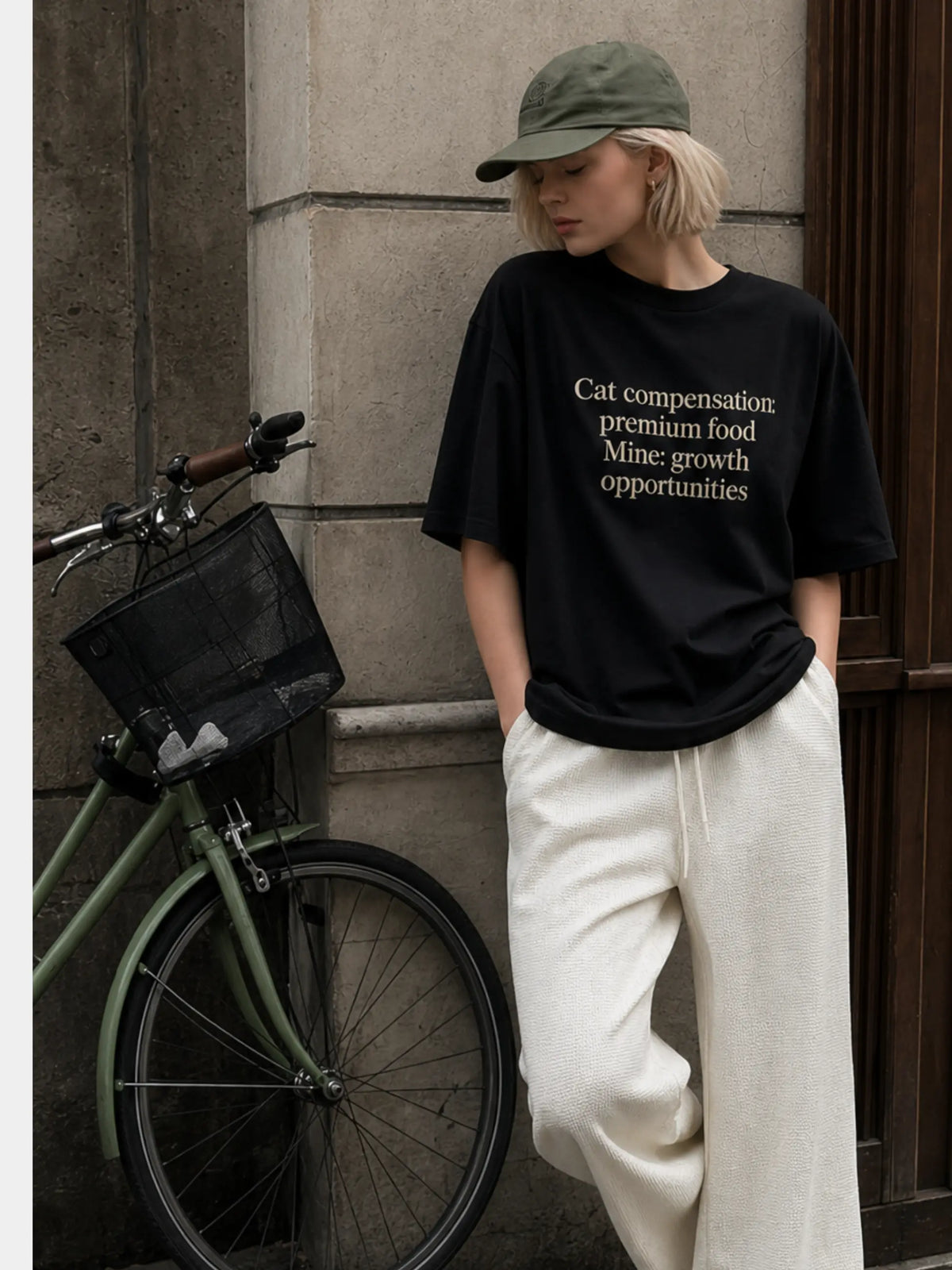 Cat Compensation Oversized Tee