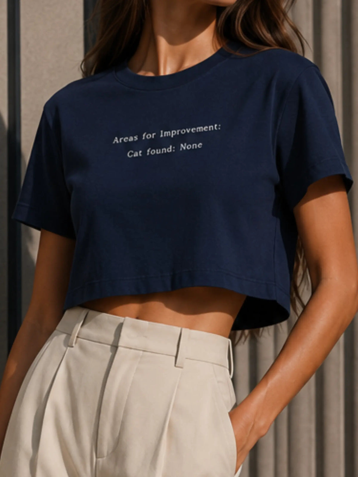 Areas for Improvement Cropped Tee