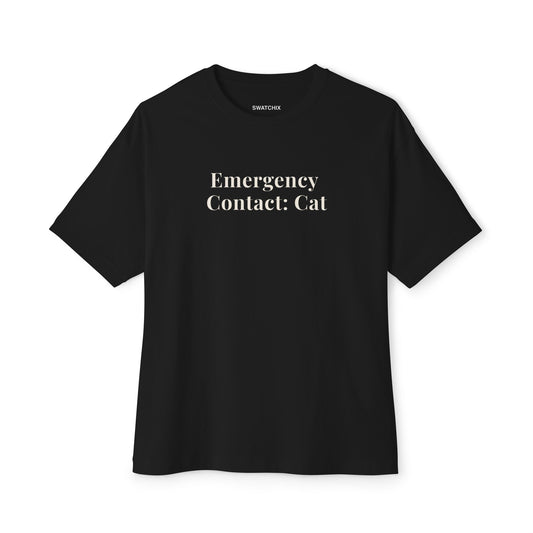 Emergency Contact Oversized Tee