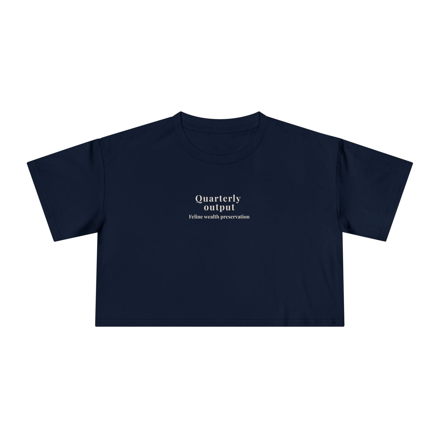 Quarterly Output Cropped Tee