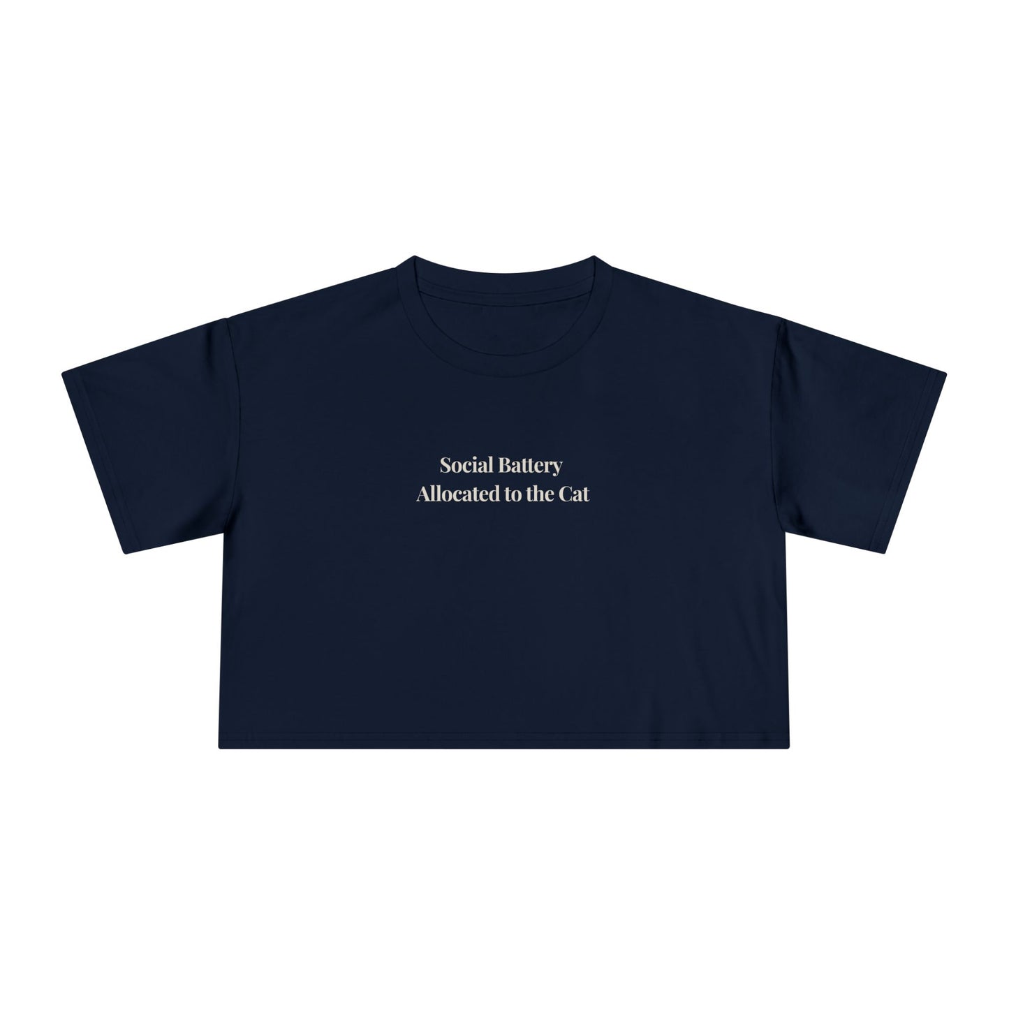 Social Battery Cropped Tee