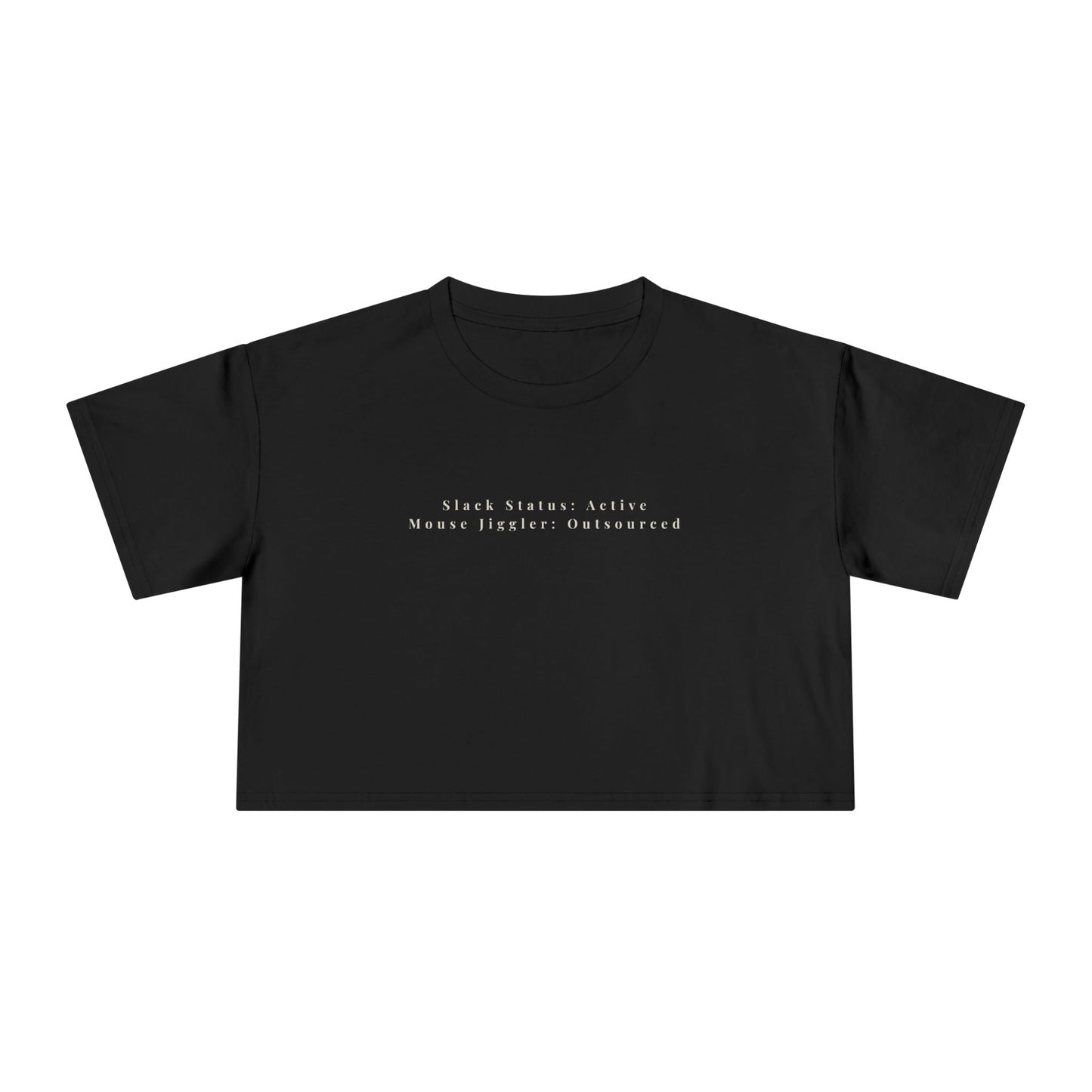 Slack Status Cropped Tee