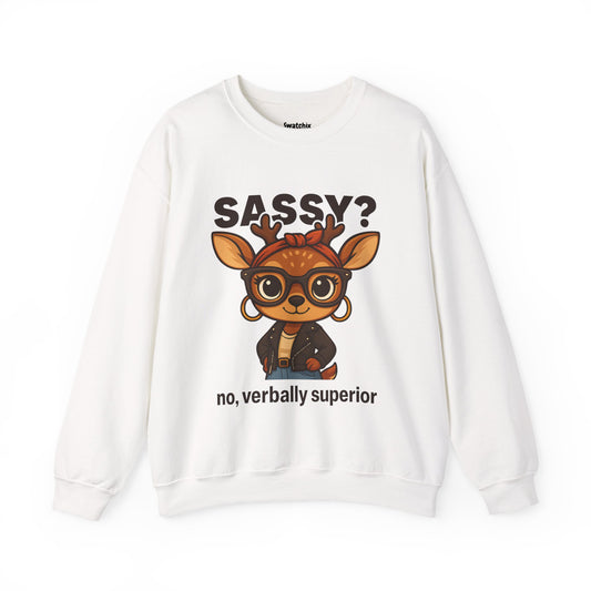 Sassy  Deer Unisex Crewneck Sweatshirt