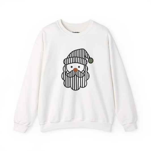 Santa Stripe Face Unisex Crewneck Sweatshirt