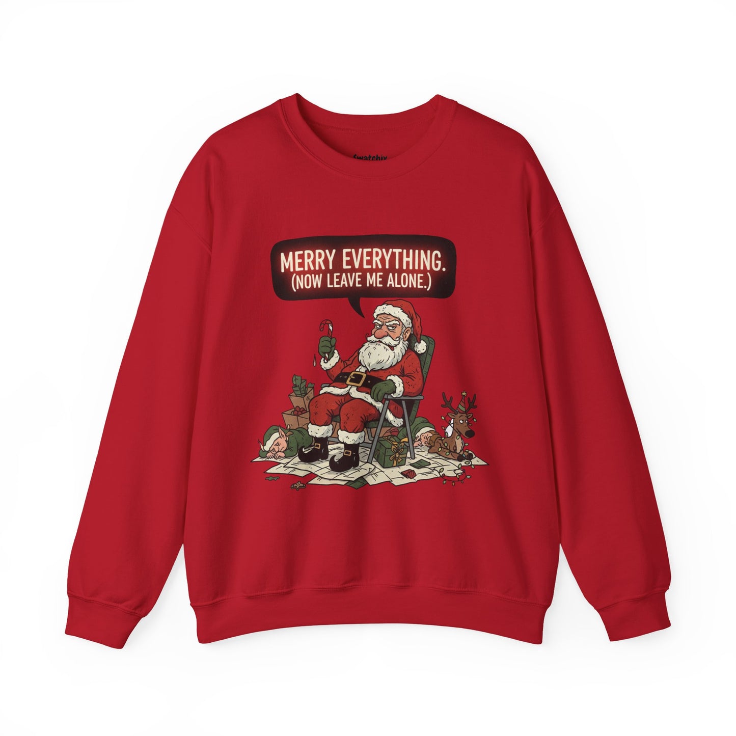 Grumpy Santa Unisex Crewneck Sweatshirt