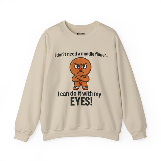 Angry Cookie Unisex Crewneck Sweatshirt