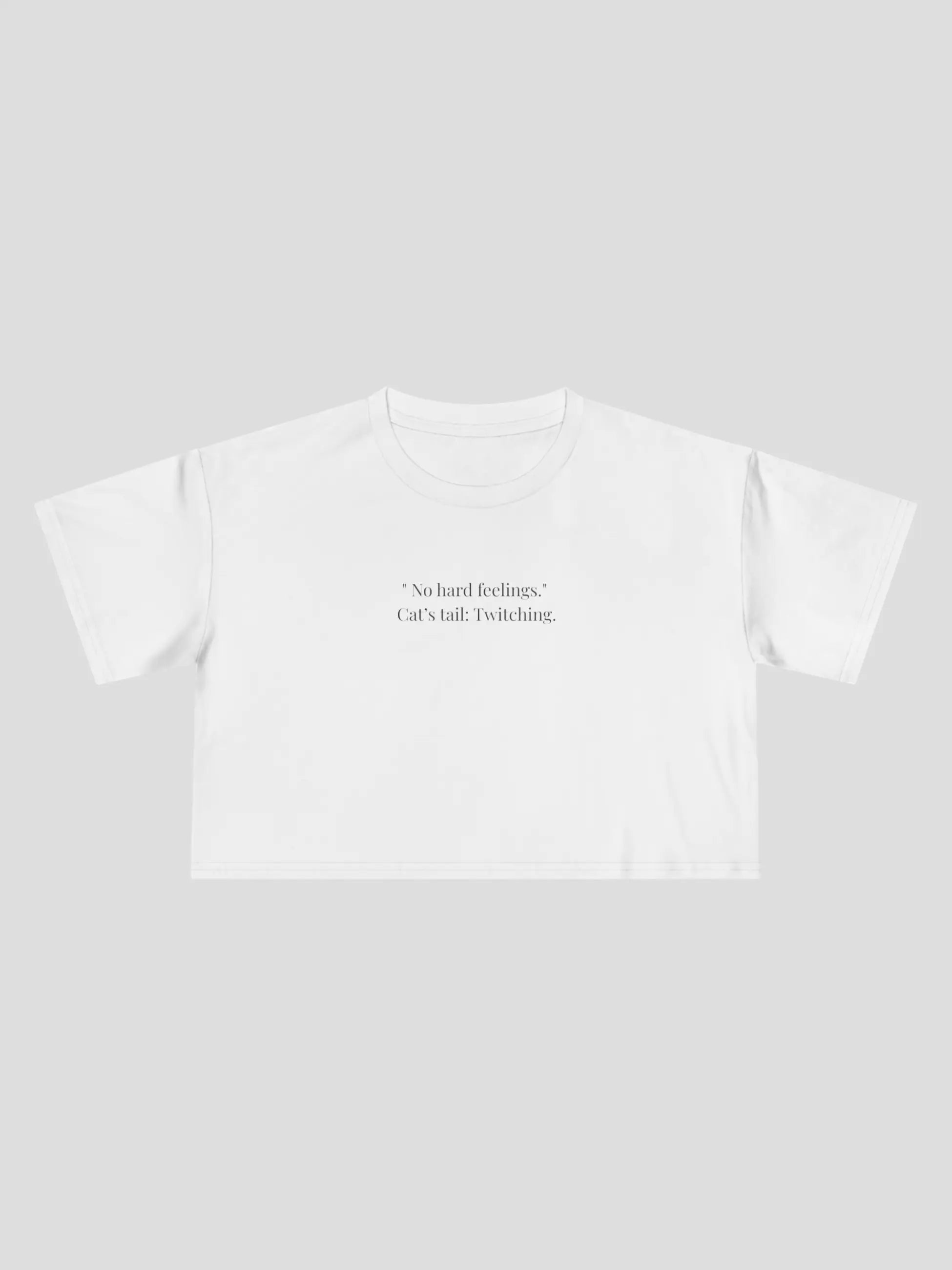 No Hard Feelings Cropped Tee