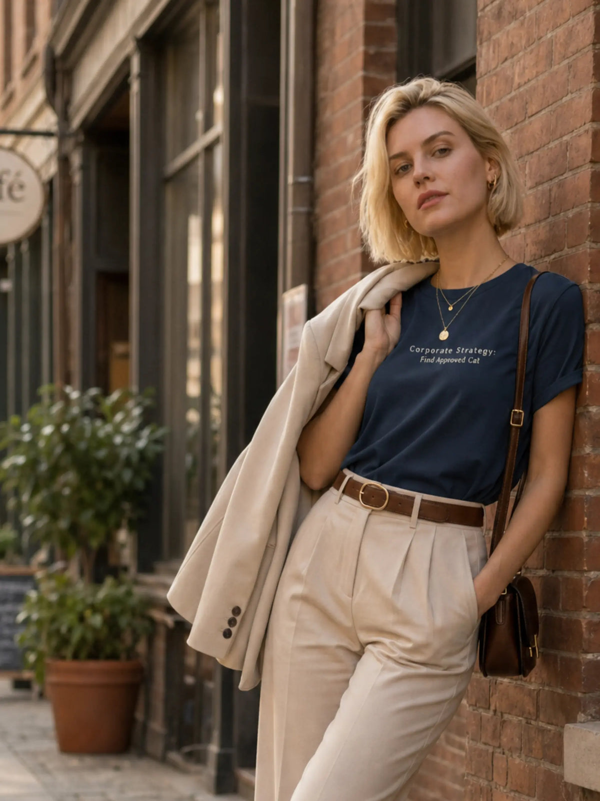 Corporate Strategy Crewneck Tee