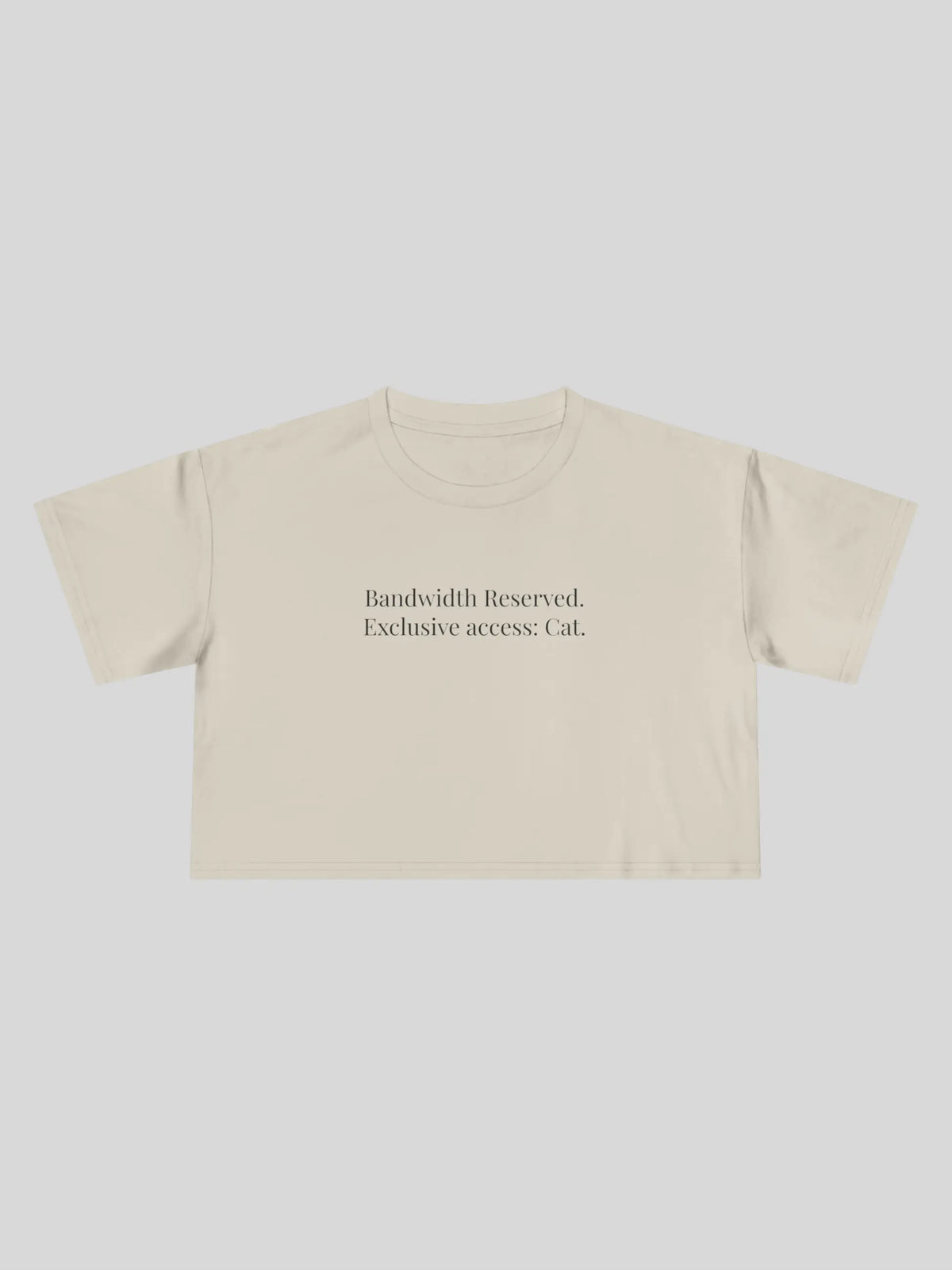 Bandwidth Reserved Cropped Tee