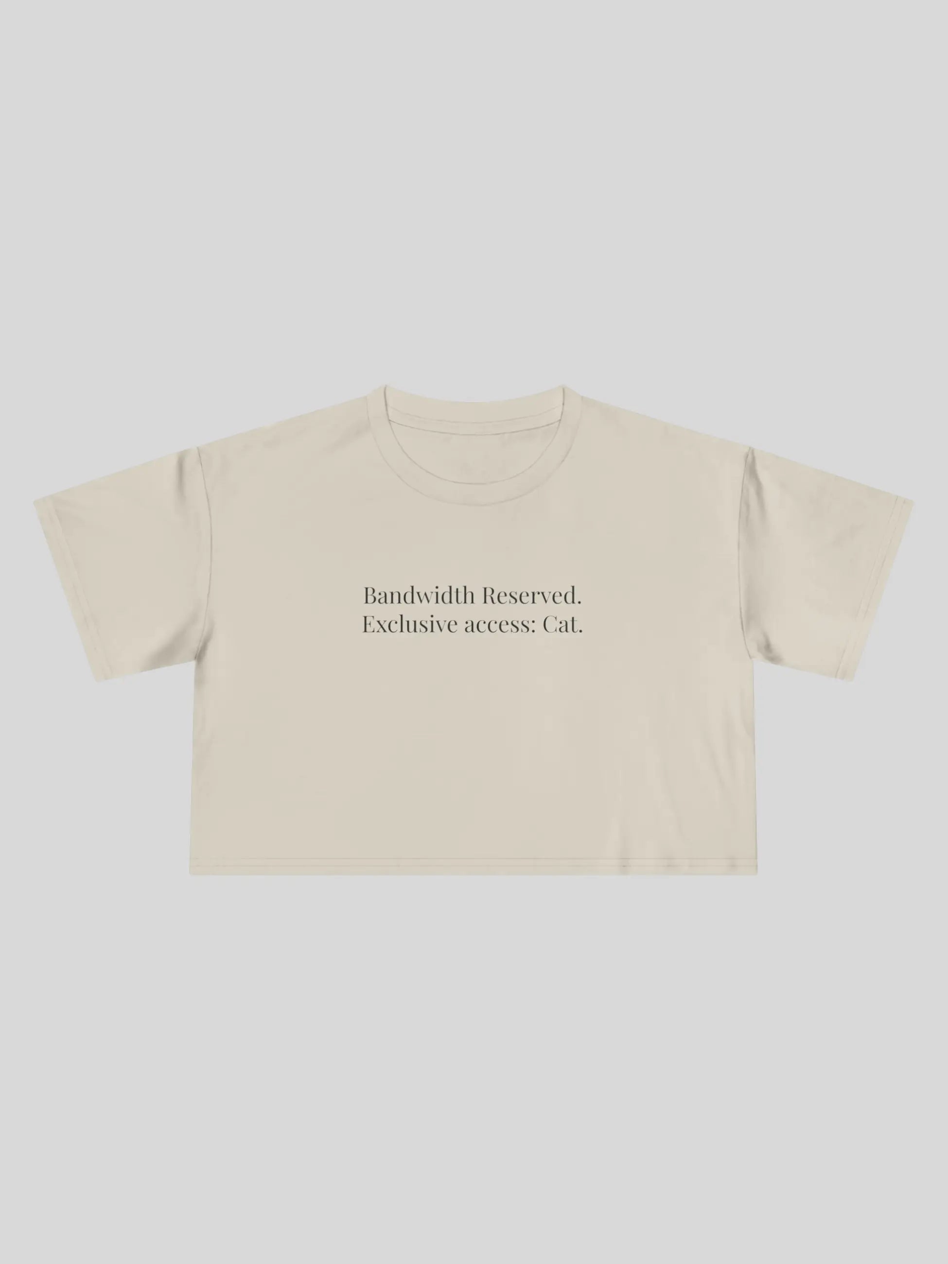 Bandwidth Reserved Cropped Tee