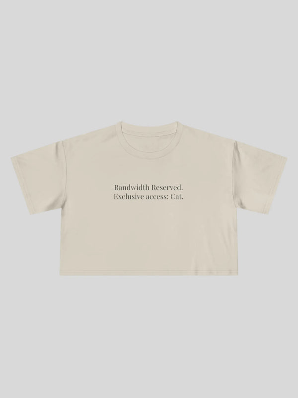 Bandwidth Reserved Cropped Tee