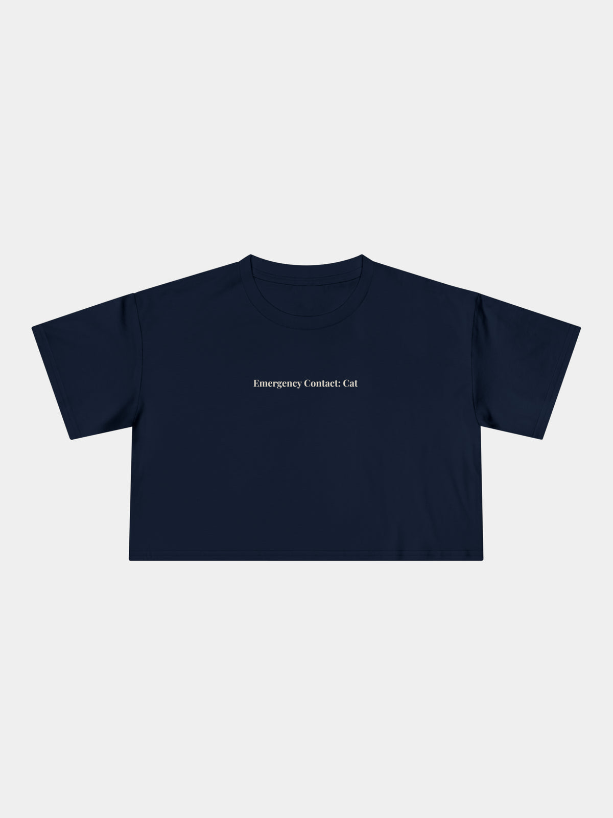 Emergency Contact Cropped Tee
