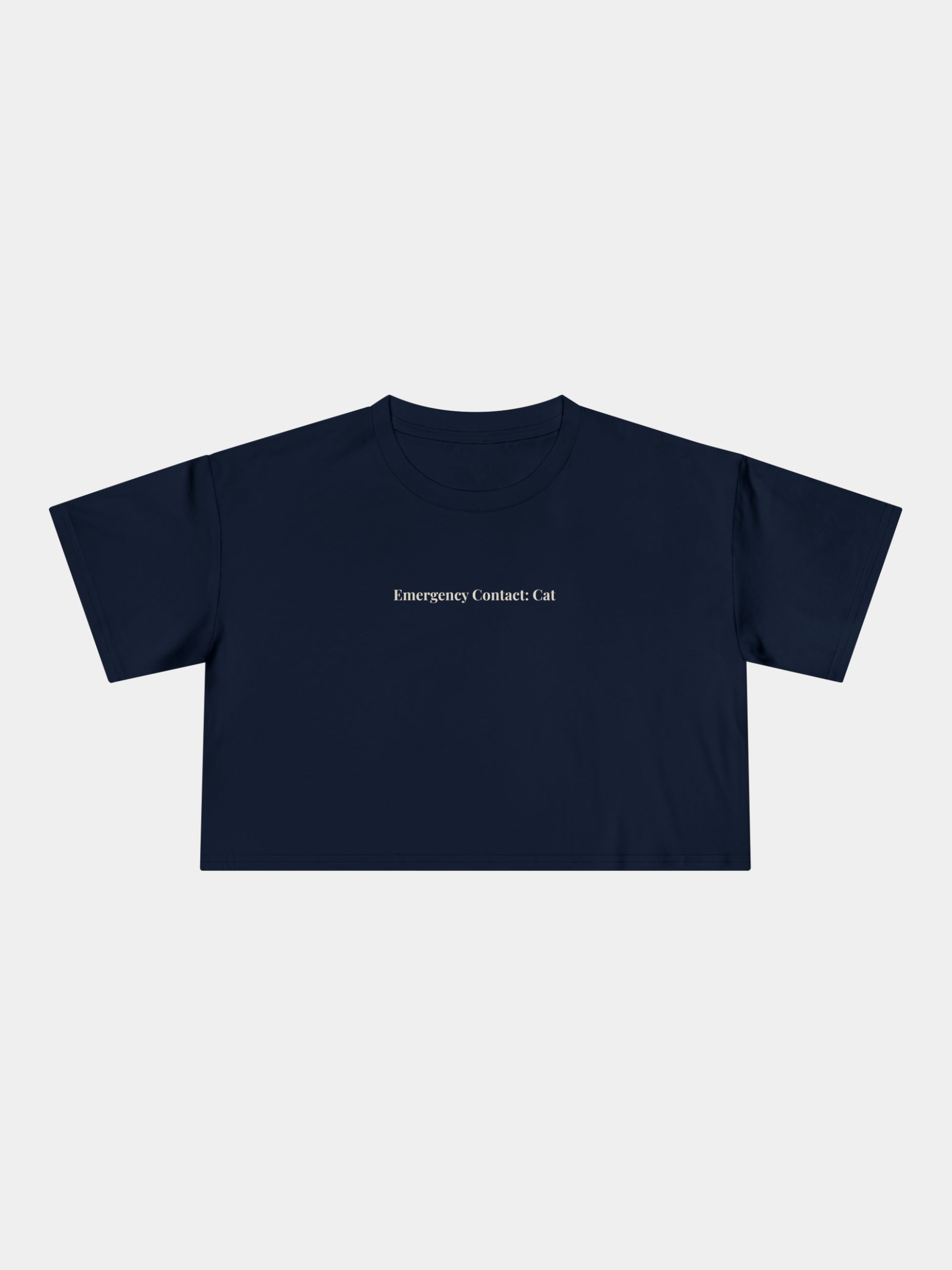 Emergency Contact Cropped Tee
