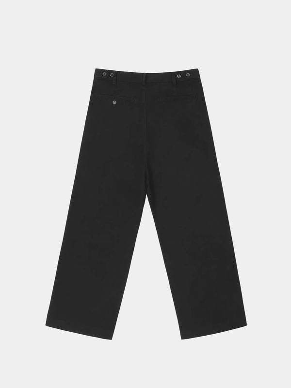 Adjustable Waist Straight-Leg Pants