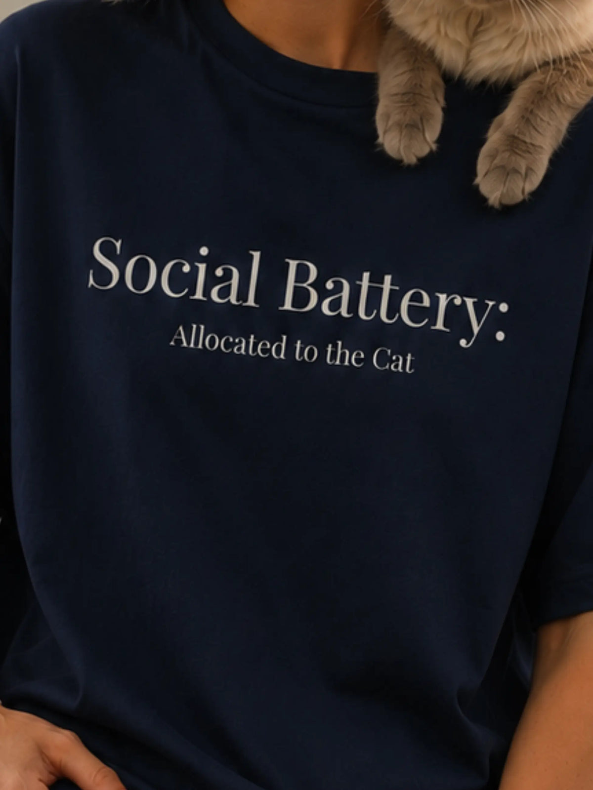 Social Battery Oversized Tee