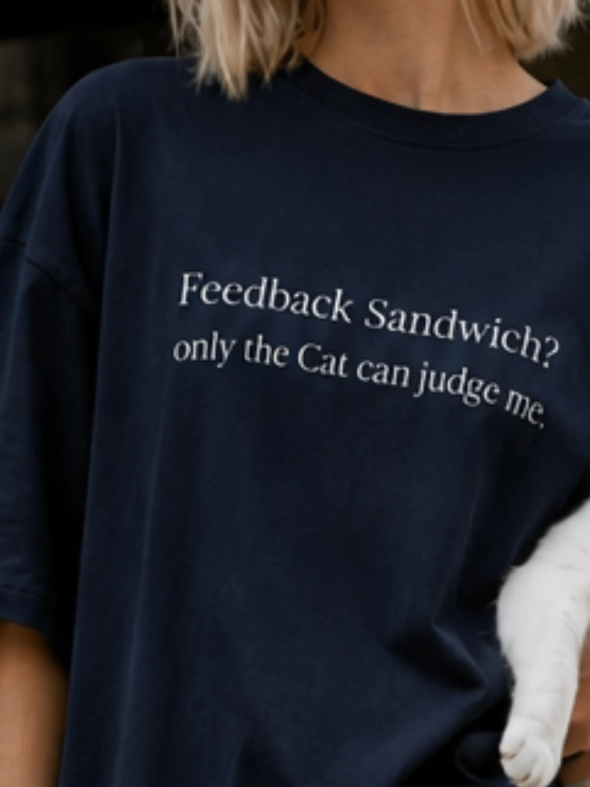 Feedback Sandwich Oversized Tee