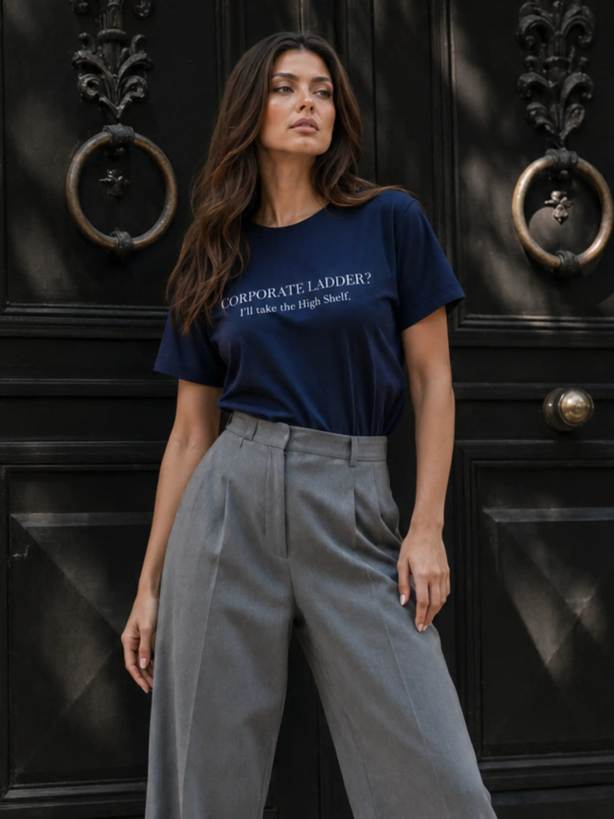 Corporate Ladder Crewneck Tee