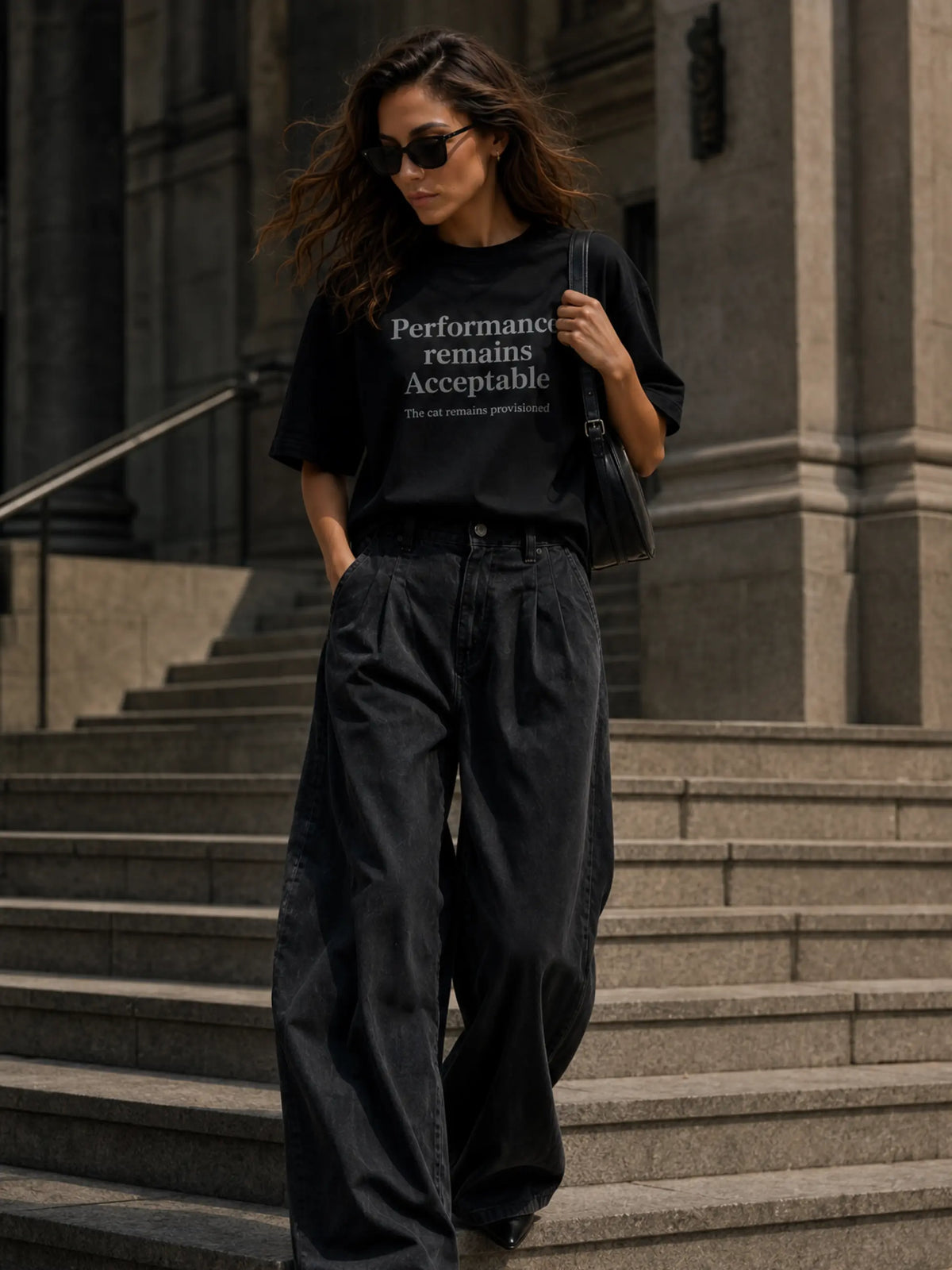 Performance Remains Acceptable Oversized Tee