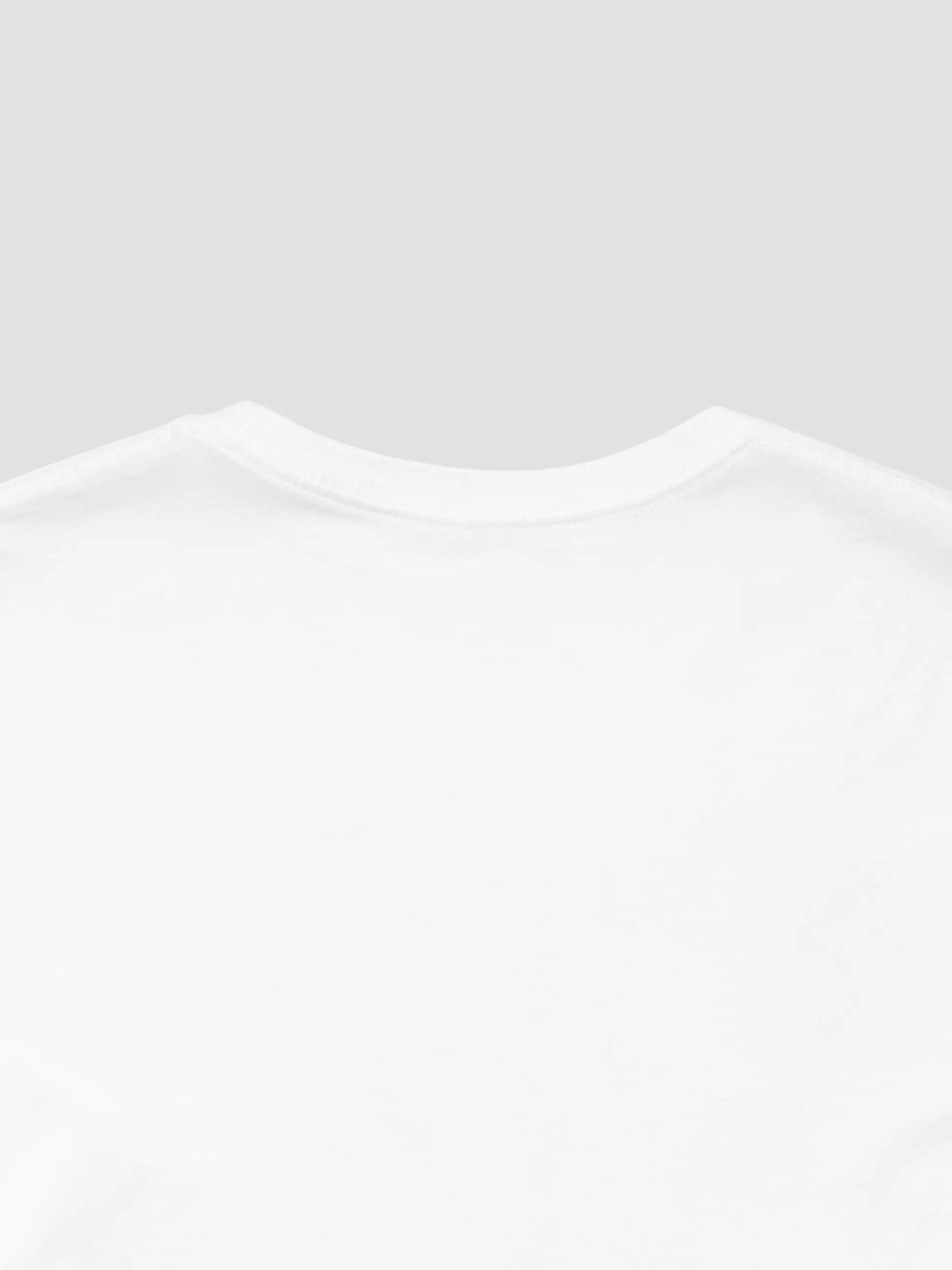 Crewneck Tee In White