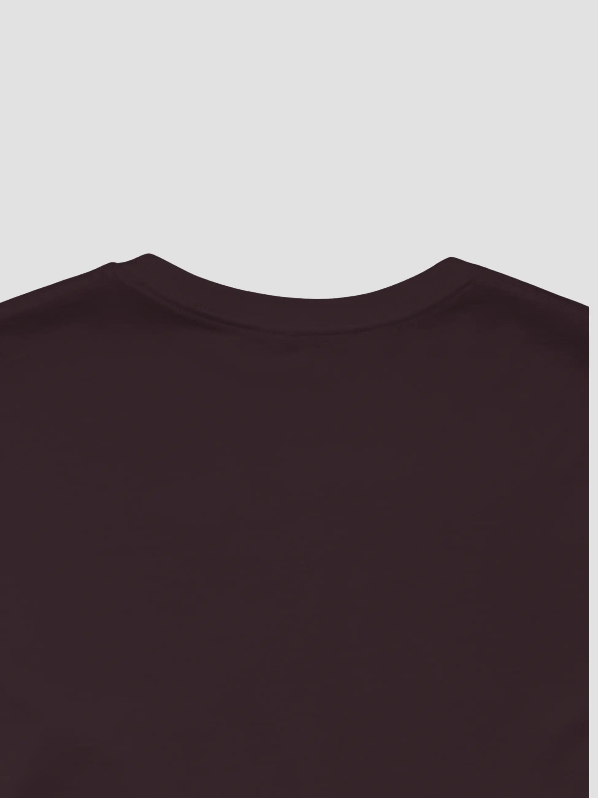Crewneck Tee In Oxblood Black