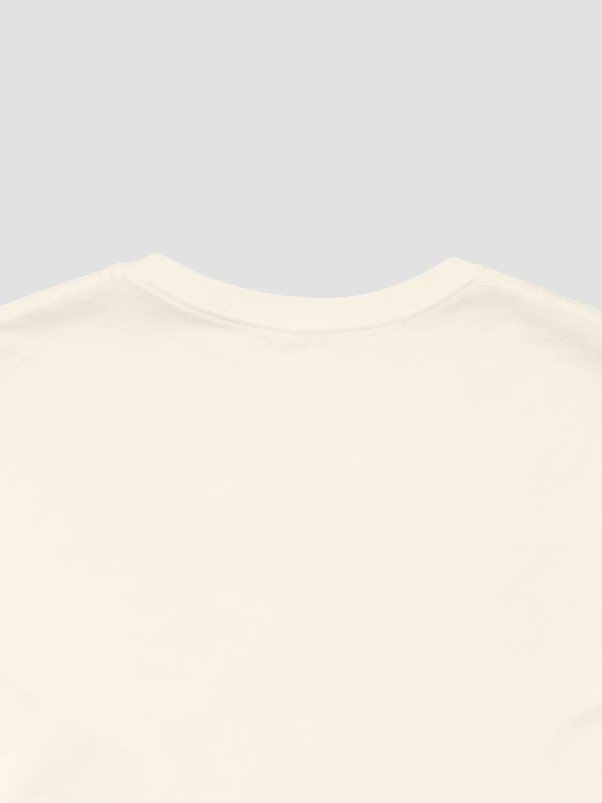 Crewneck Tee In Natural
