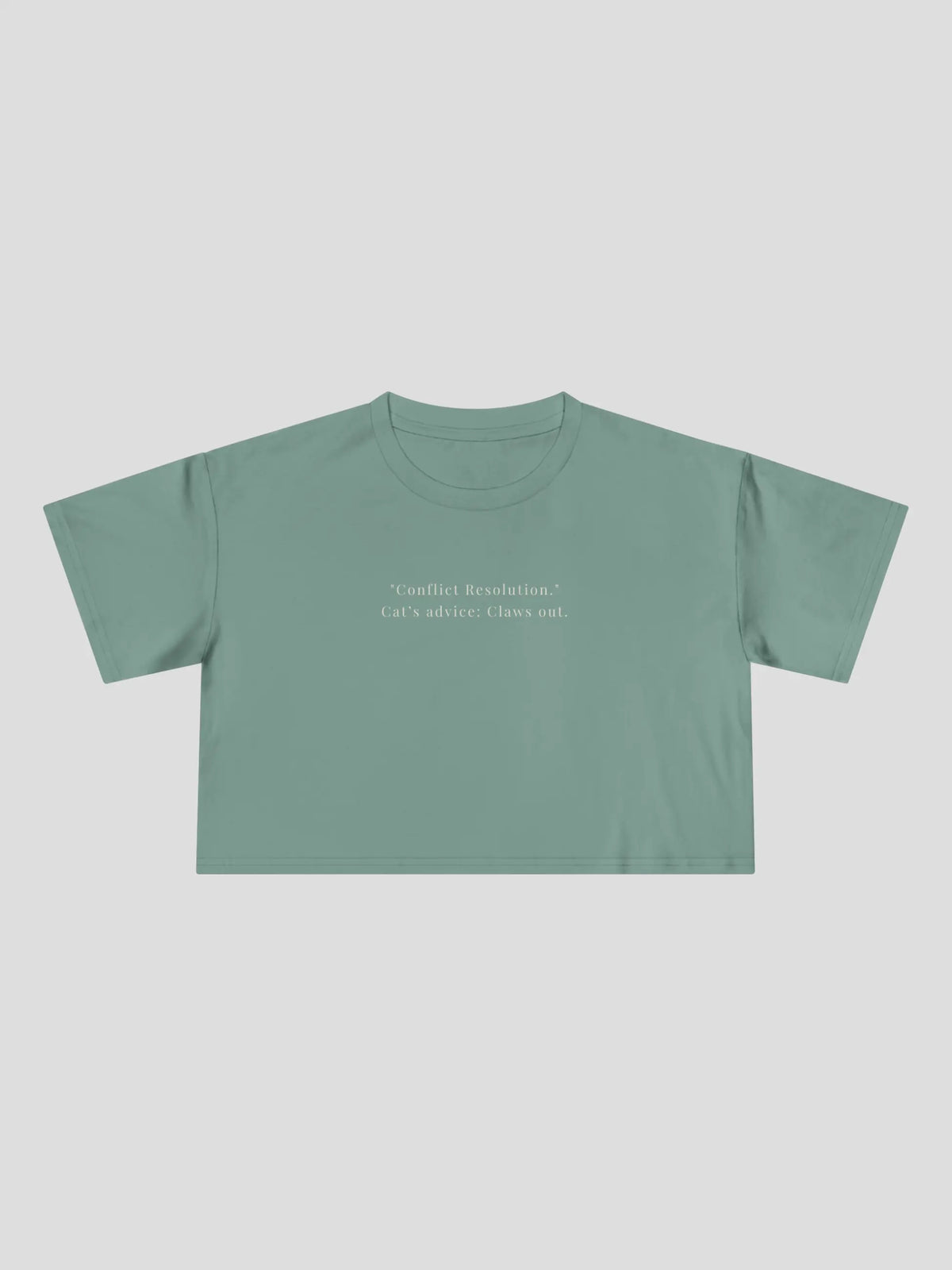 Conflict Resolution Cropped Tee