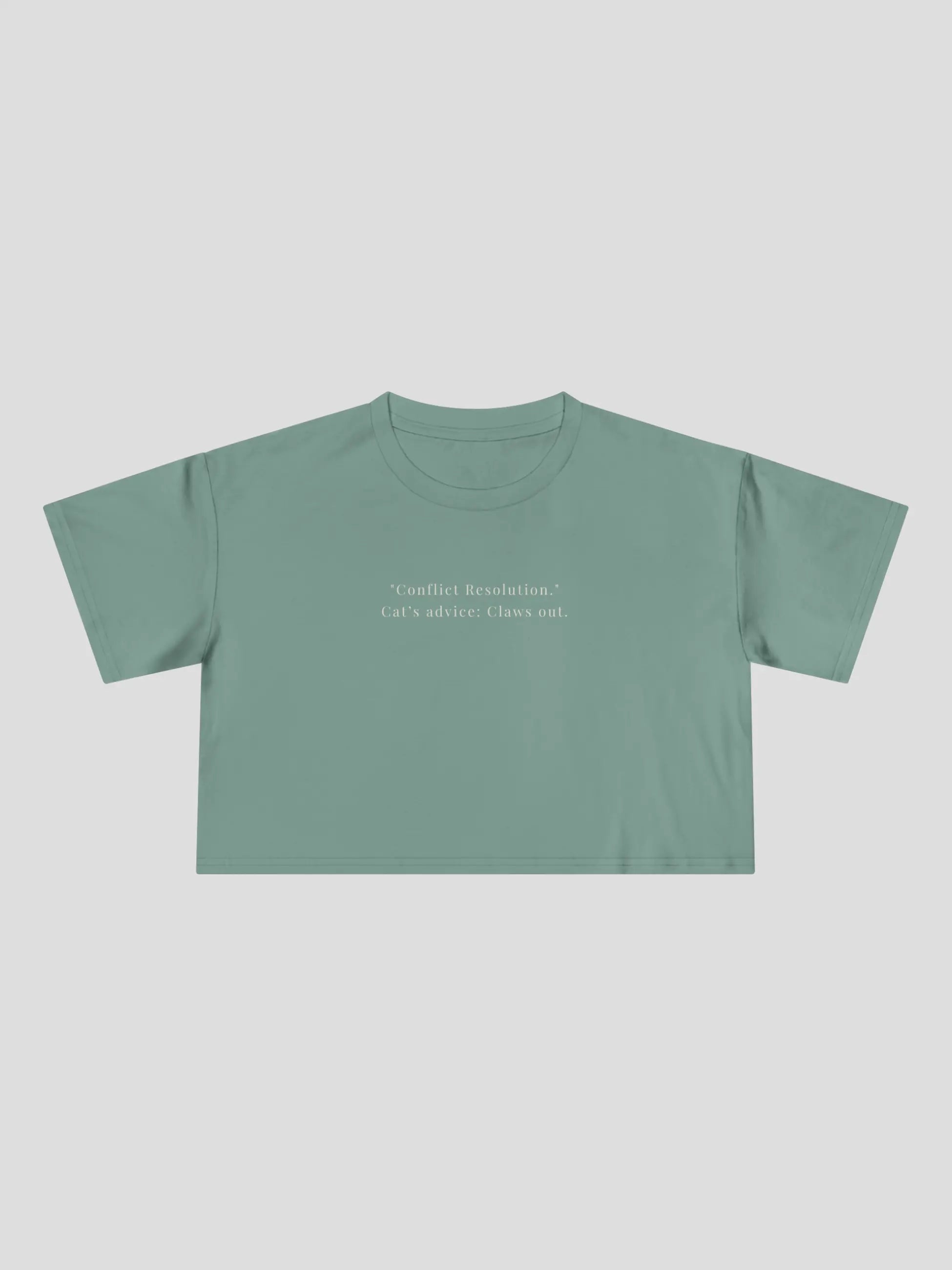 Conflict Resolution Cropped Tee