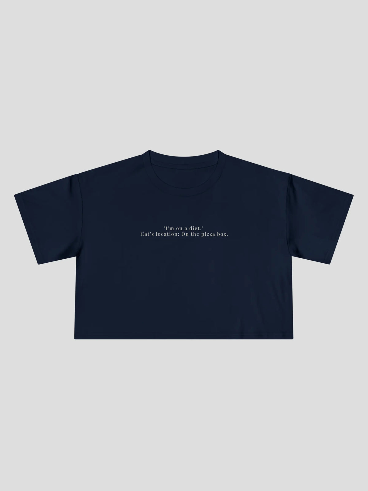On Diet Cropped Tee