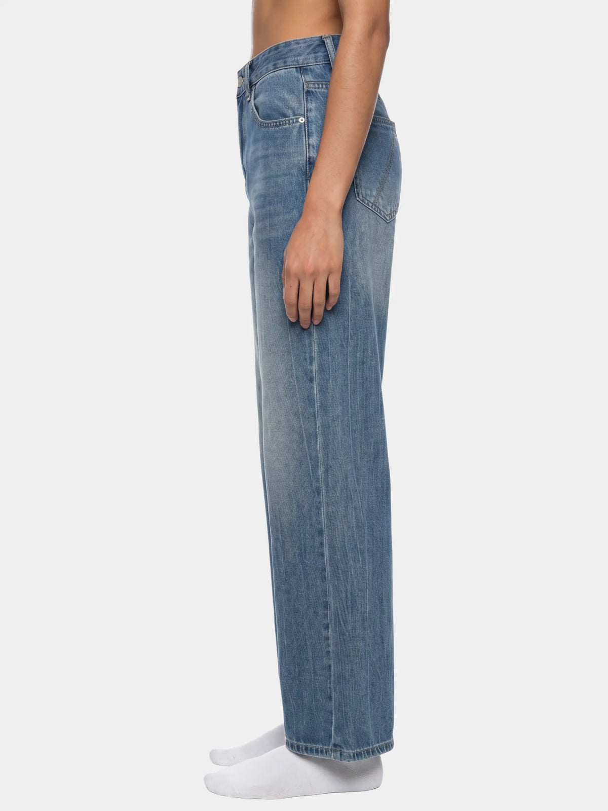 Women’s Vintage Wash Wide Leg Jeans