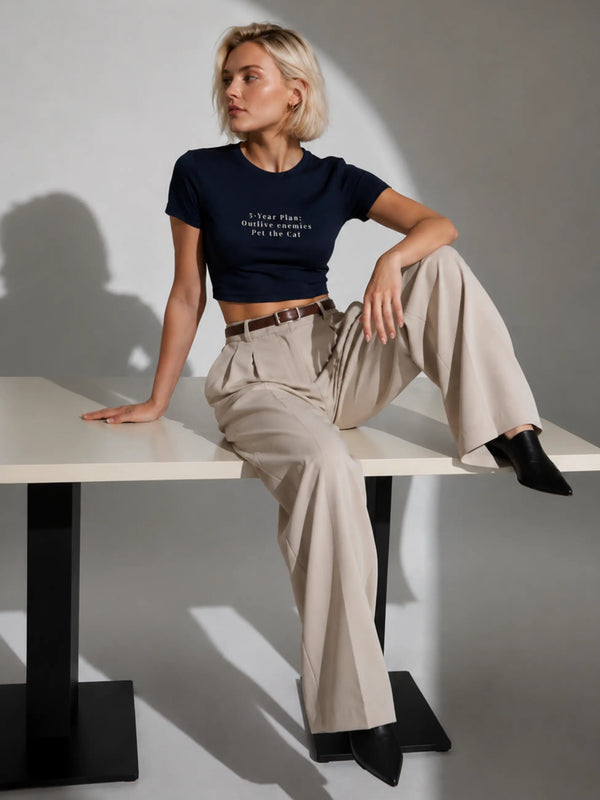 5-Year Plan Cropped Tee