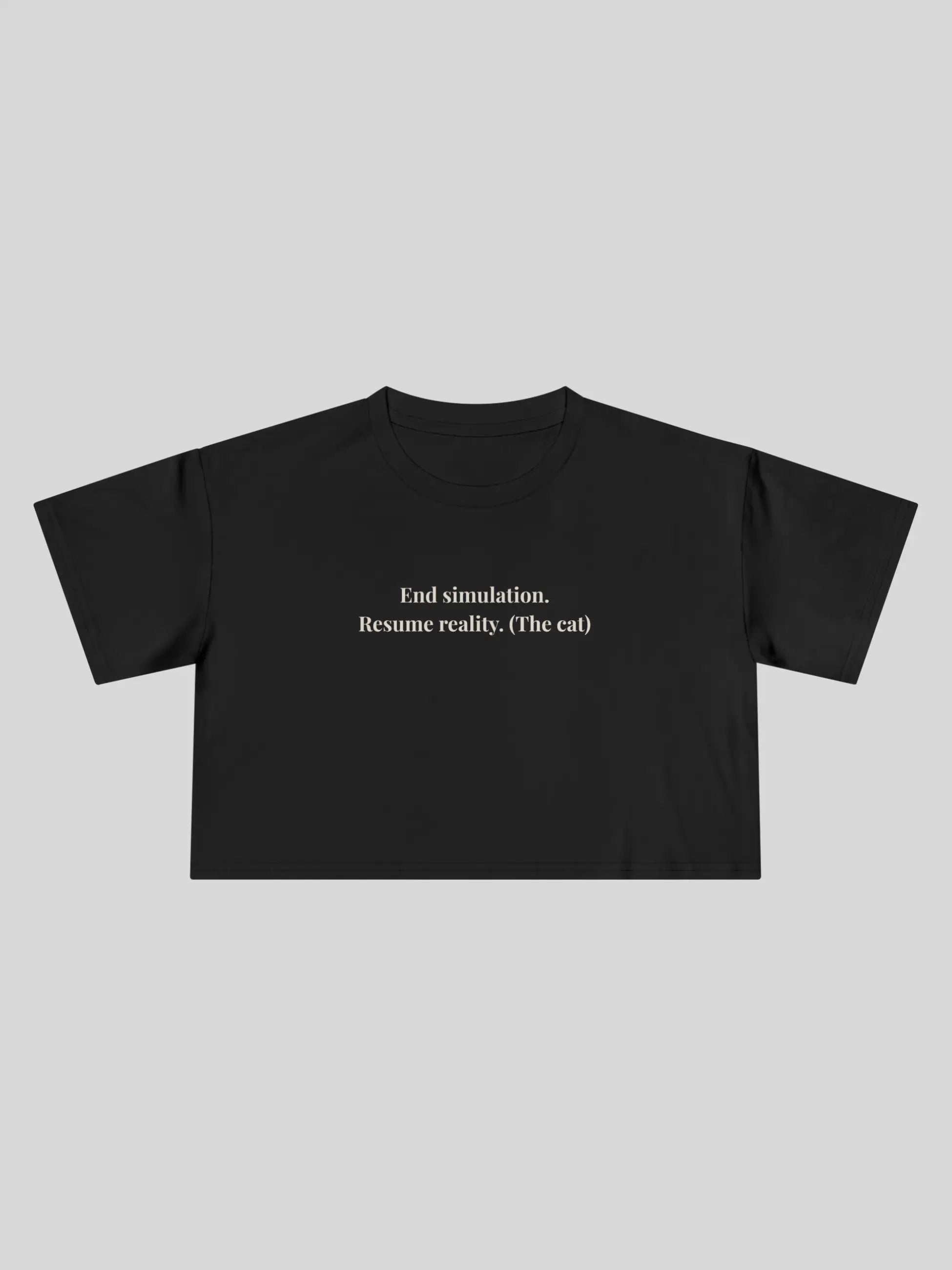 End Simulation Cropped Tee
