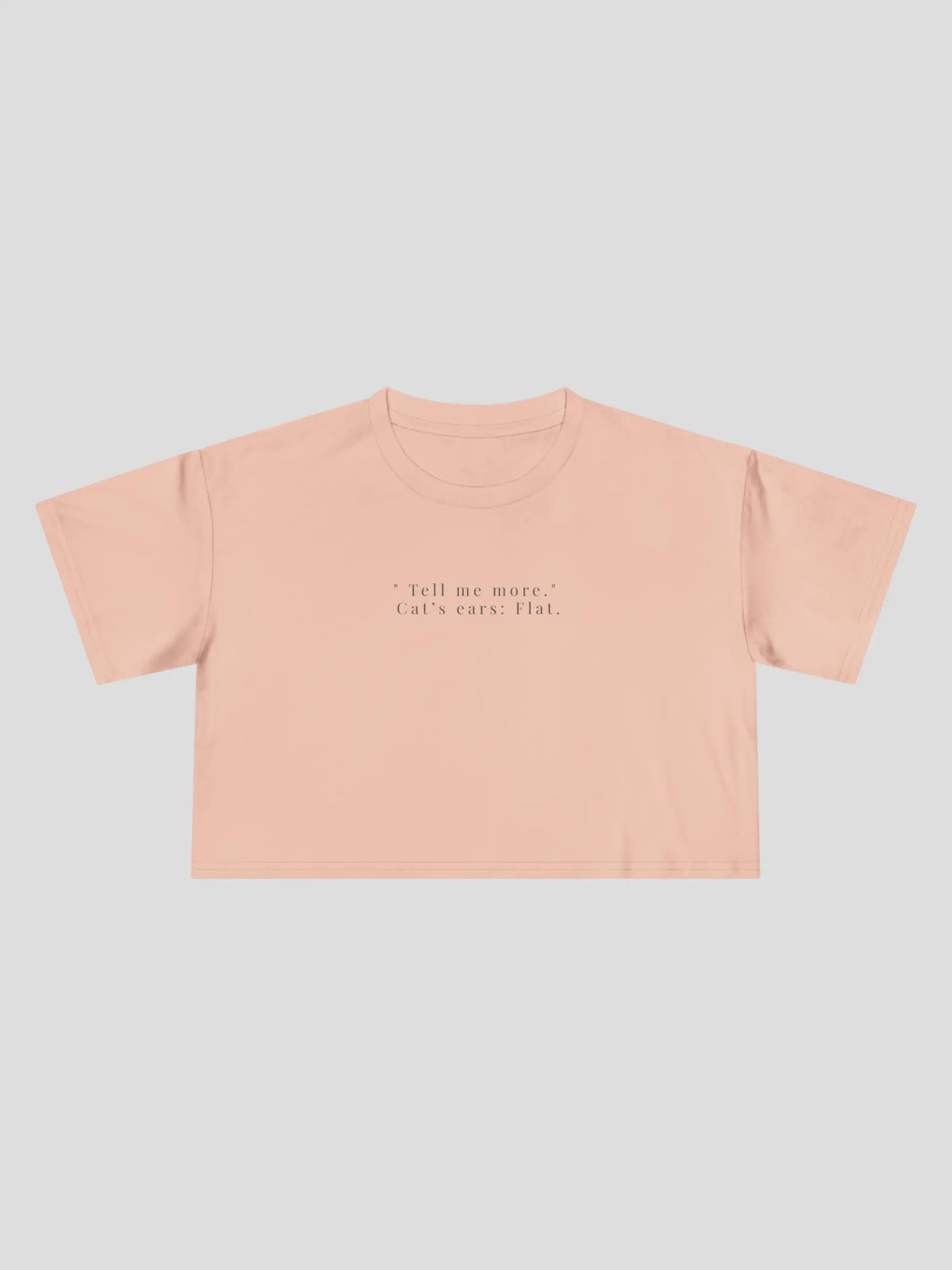 Tell Me Cropped Tee