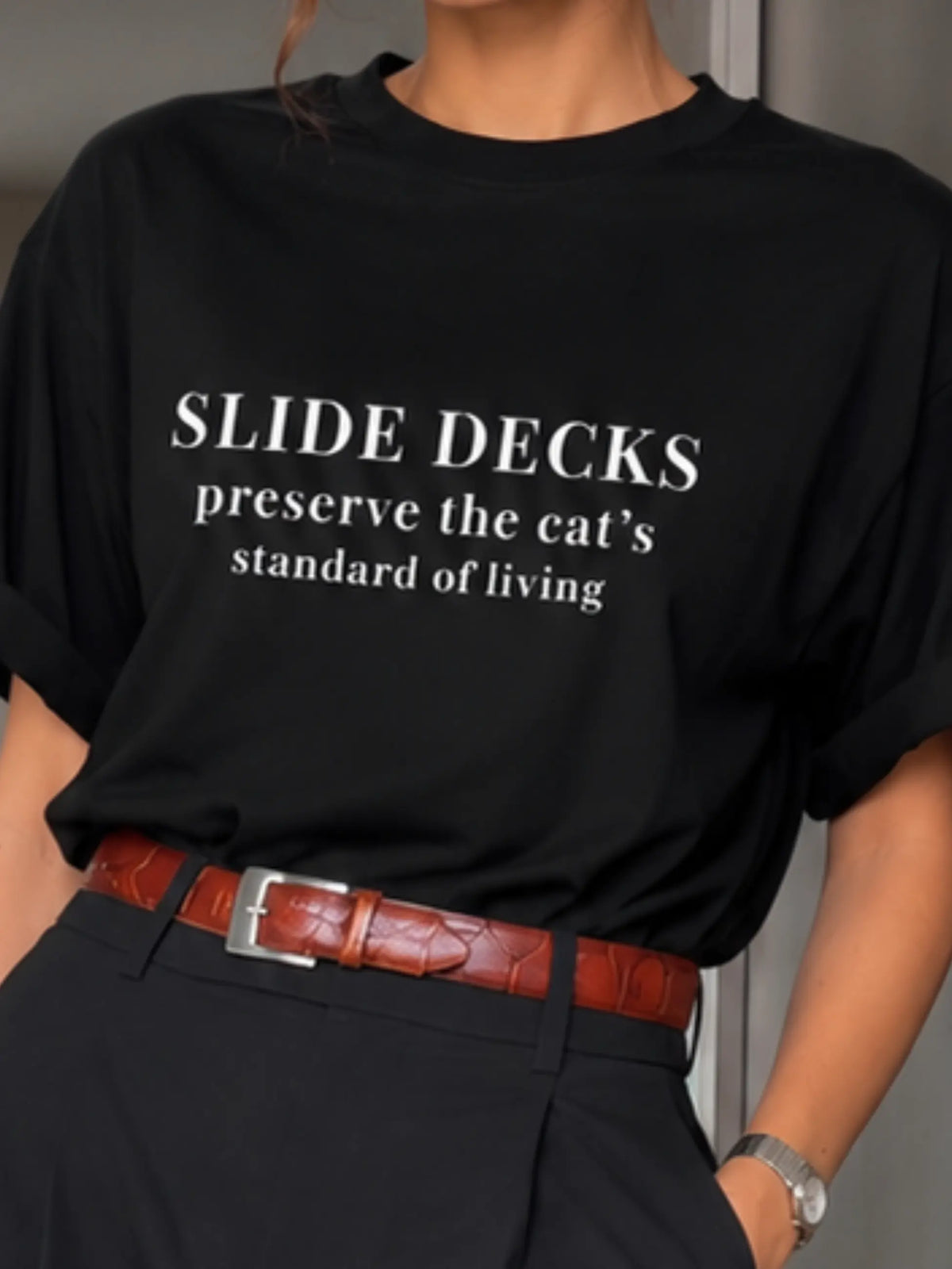 Slide Decks Crewneck Tee