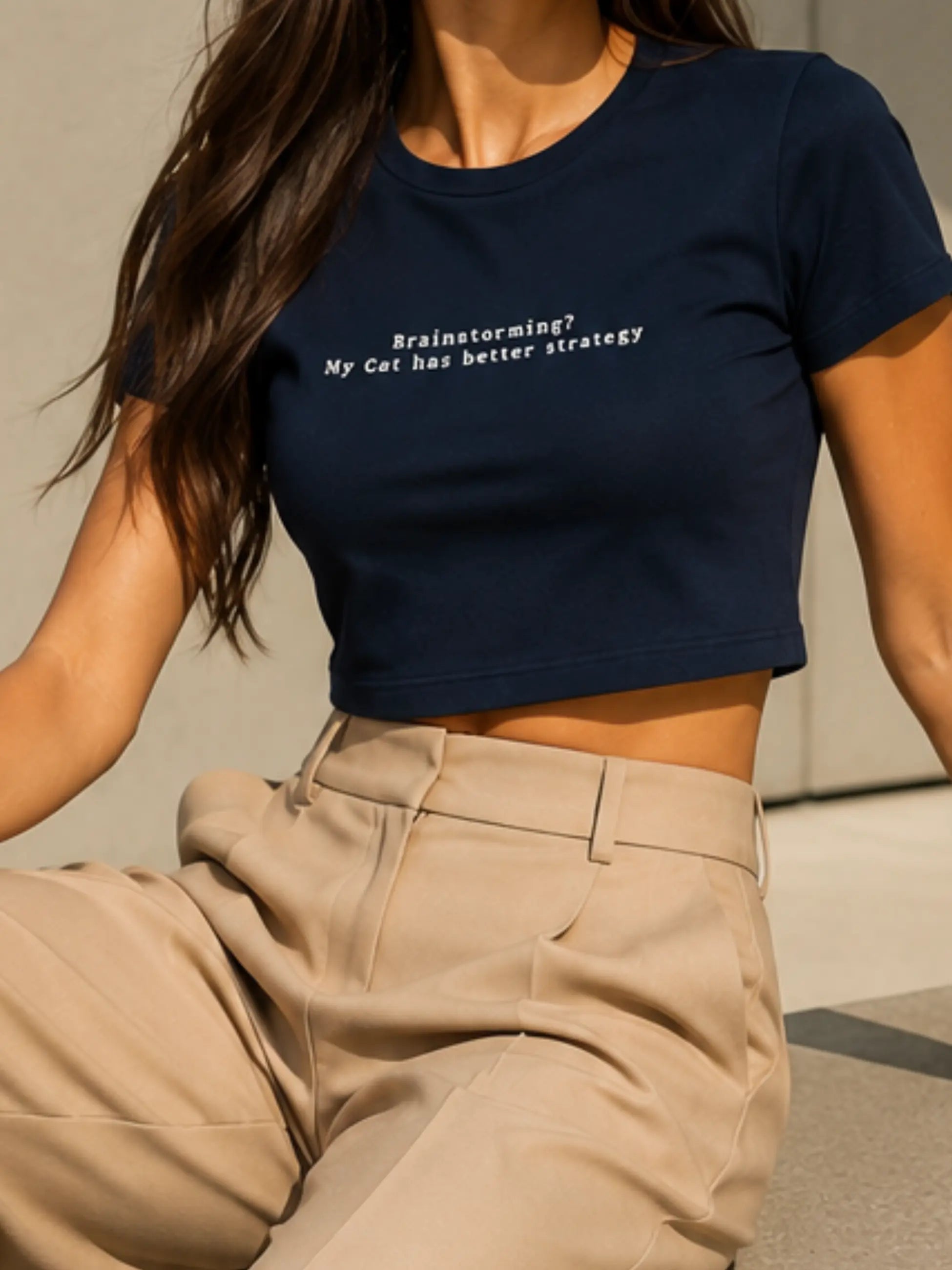 Brainstorming Cropped Tee