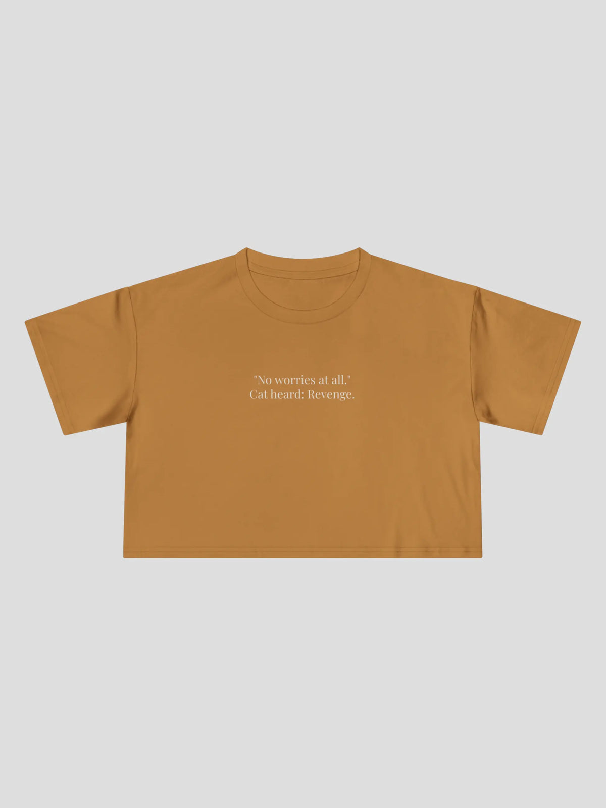 No Worries Cropped Tee