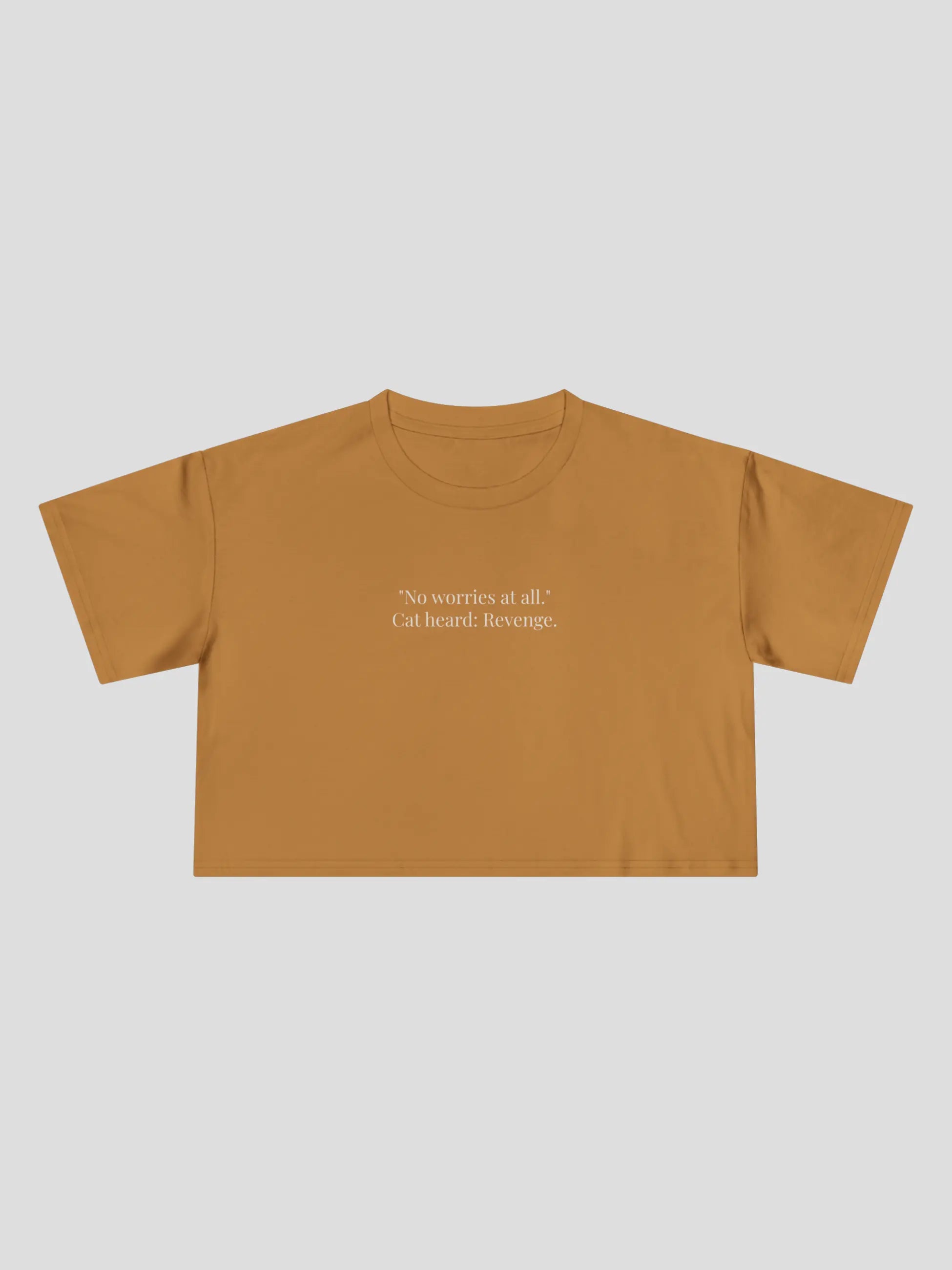 No Worries Cropped Tee