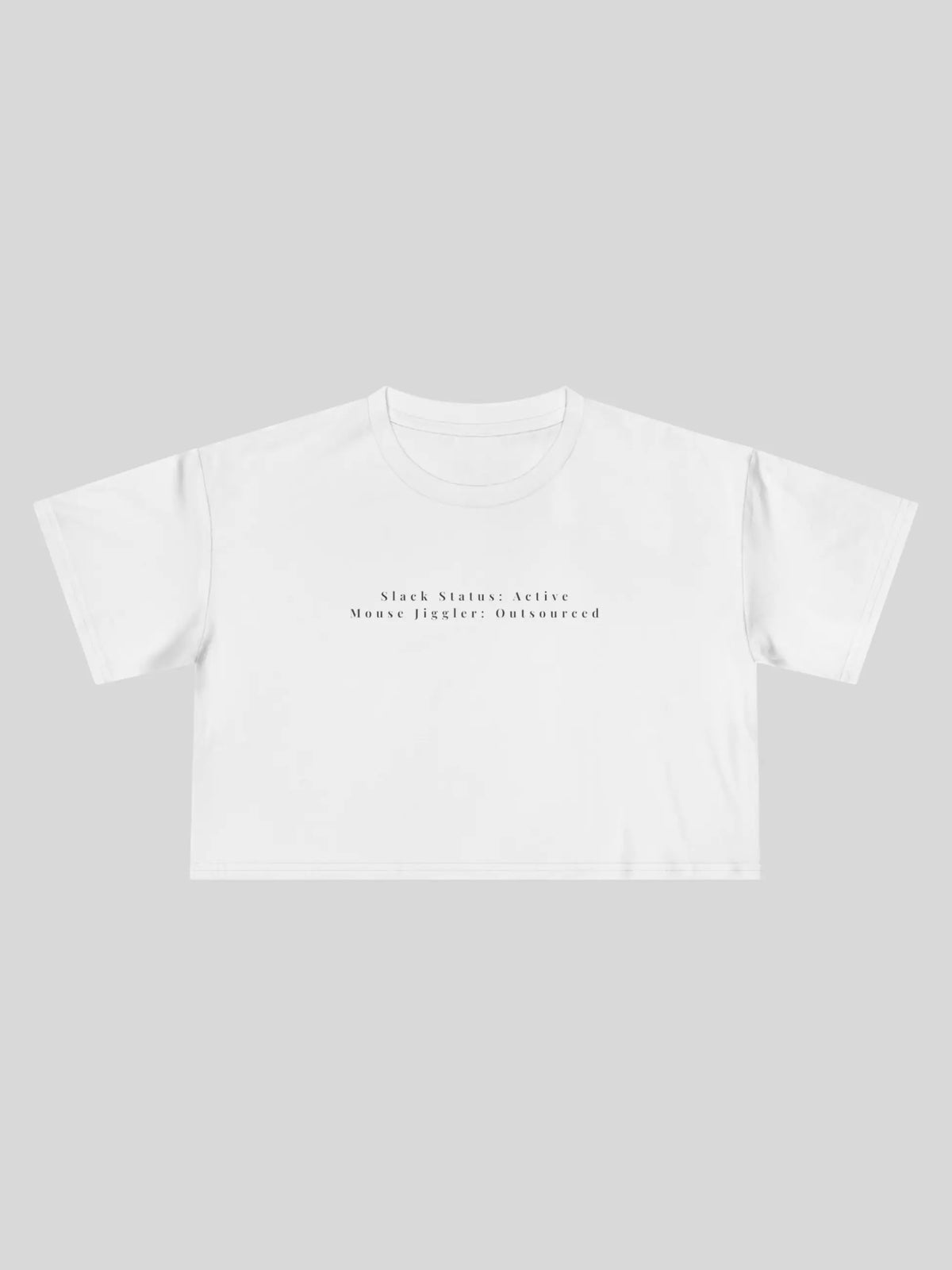 Slack Status Cropped Tee