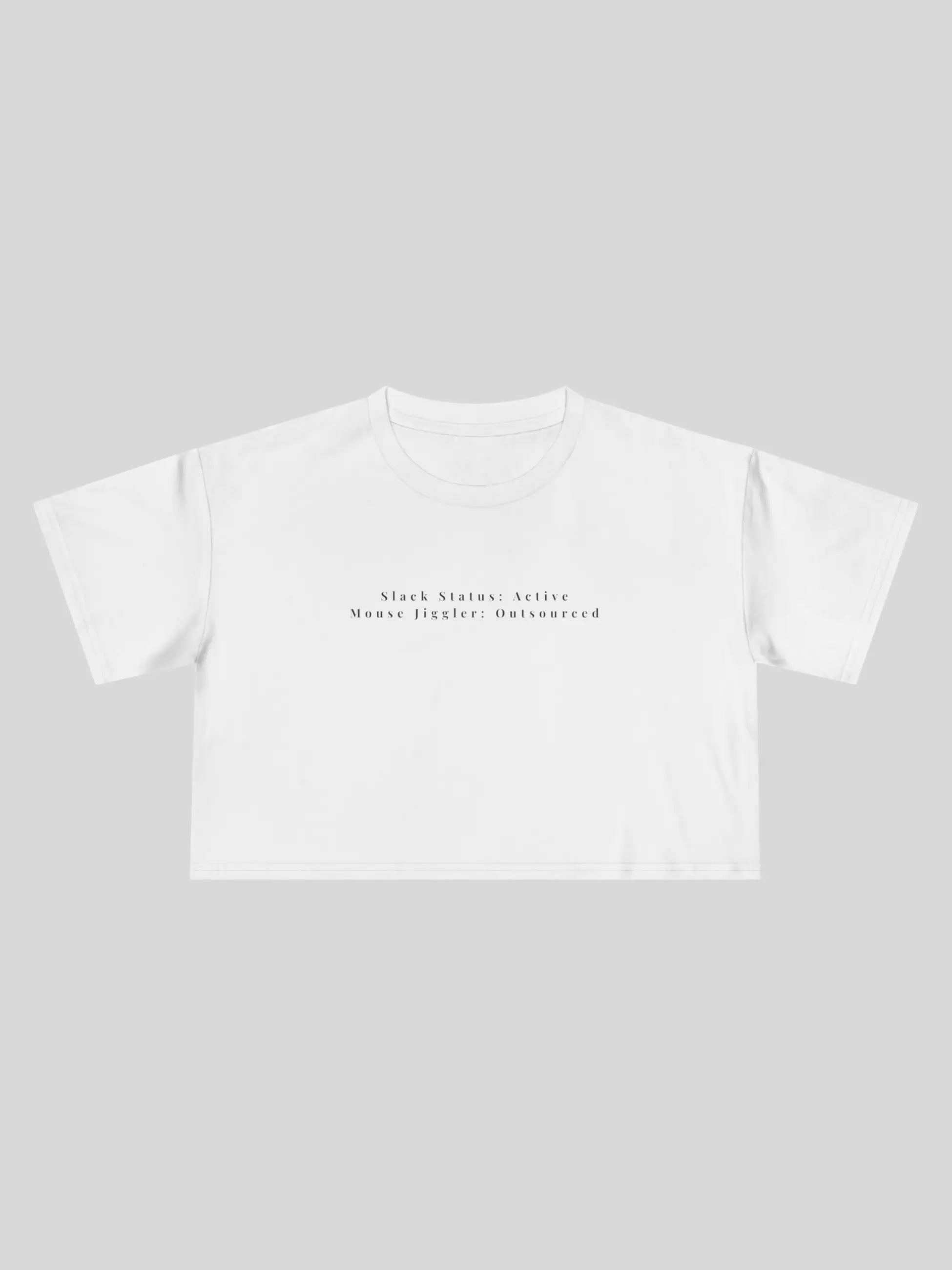 Slack Status Cropped Tee