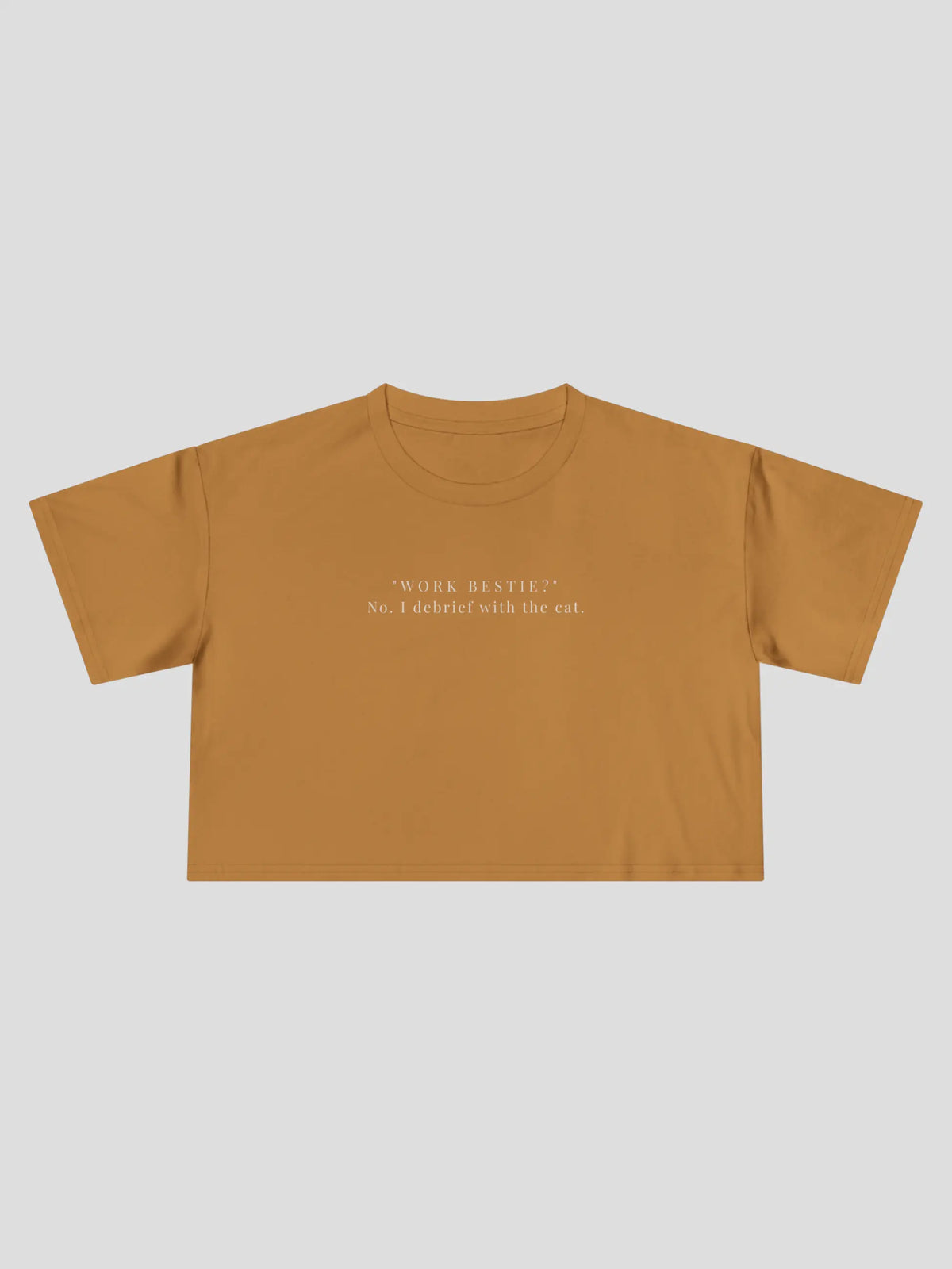 Work Bestie Cropped Tee