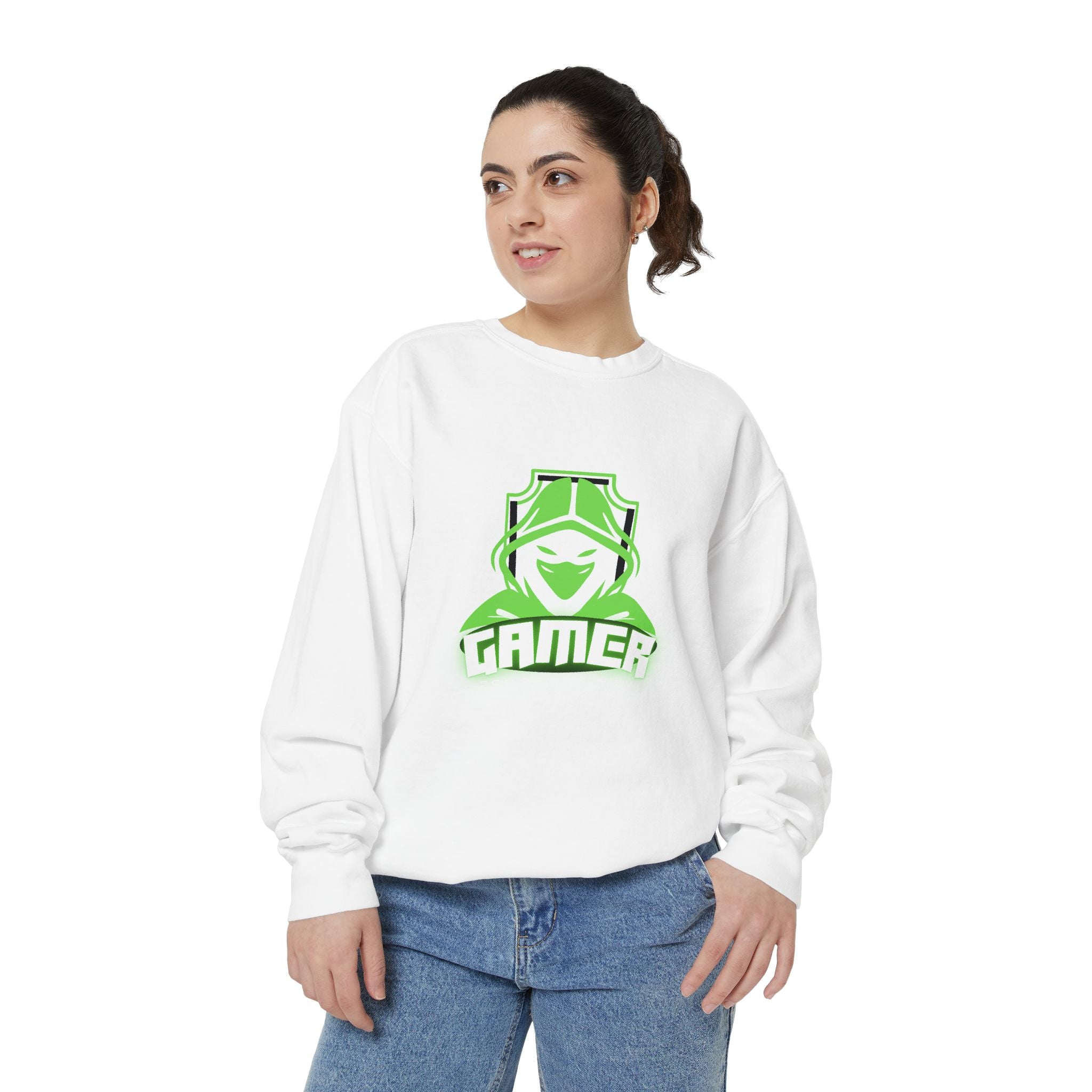 Gamer Sweatshirt - Unisex Garment-Dyed Hoodie for Gaming Enthusiasts