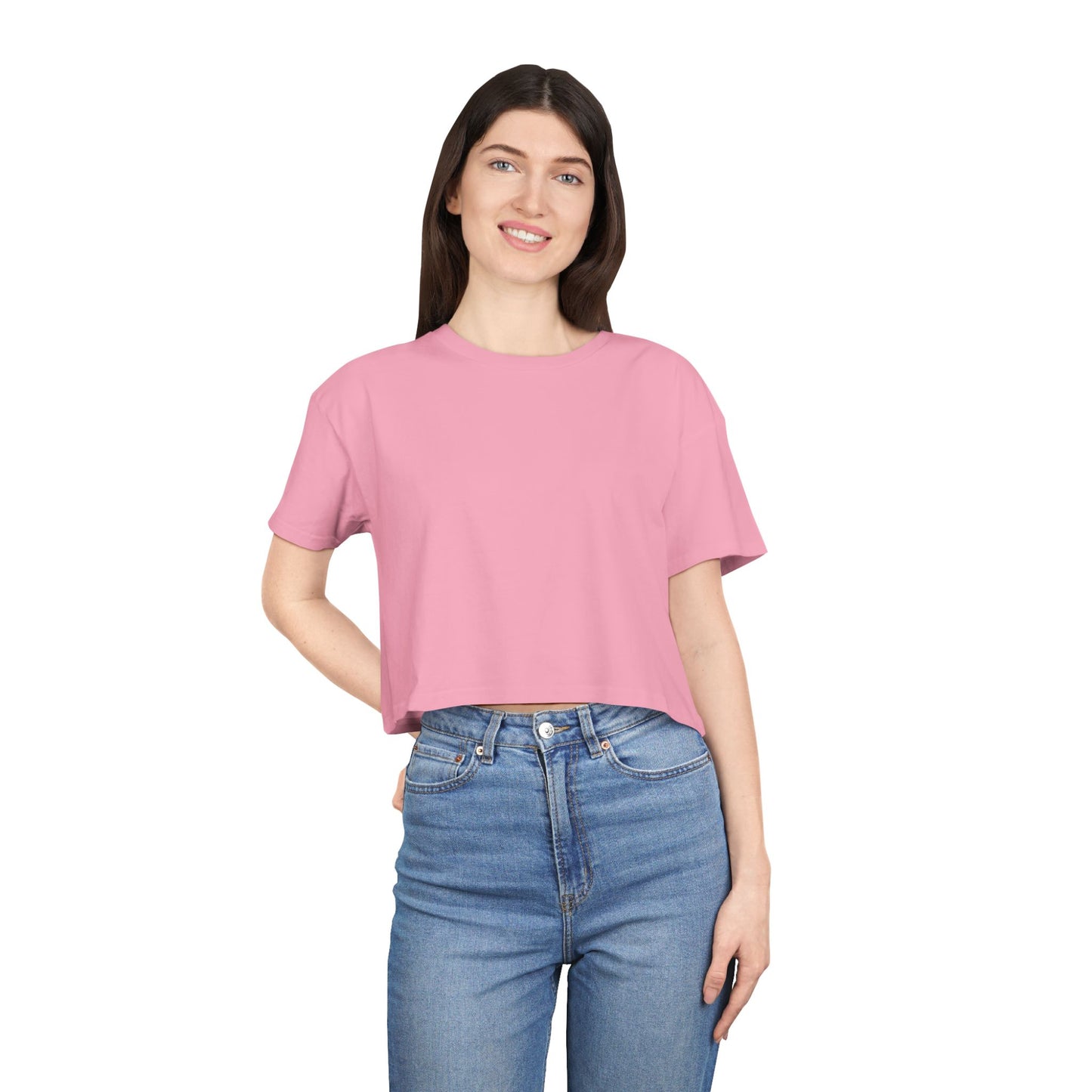 Crop Tee In Bubblegum