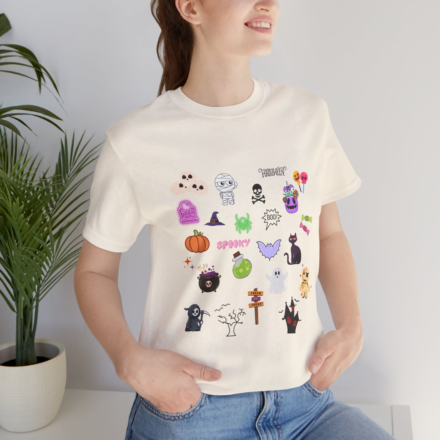 Halloween Graphics Unisex Crewneck Tee